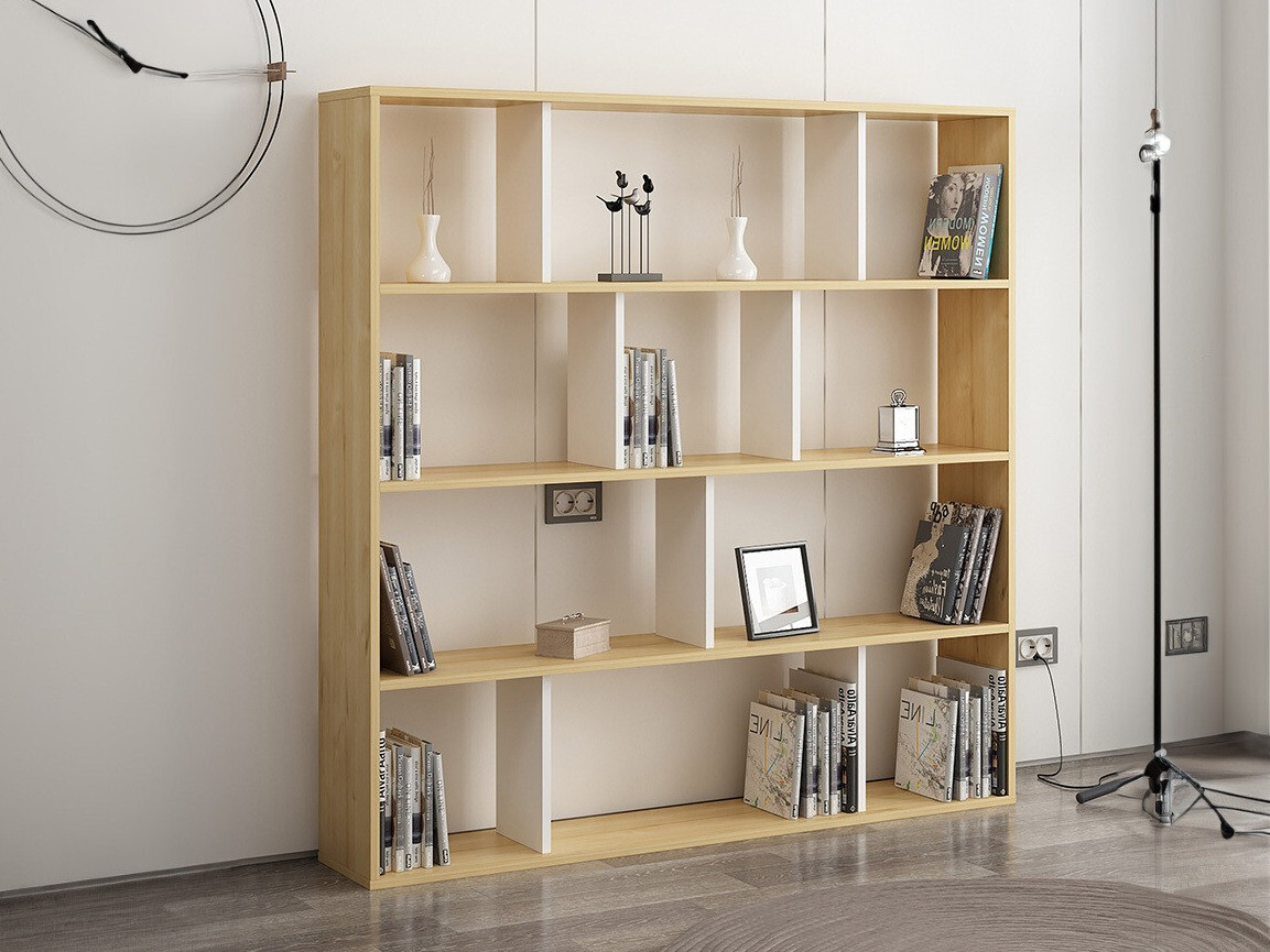 Estantería Kailua 1095 (Roble + Blanco)