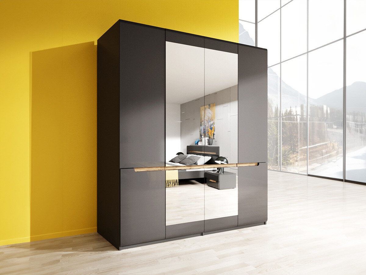 Armario Austin B102 (Antracita + Gloss antracita)