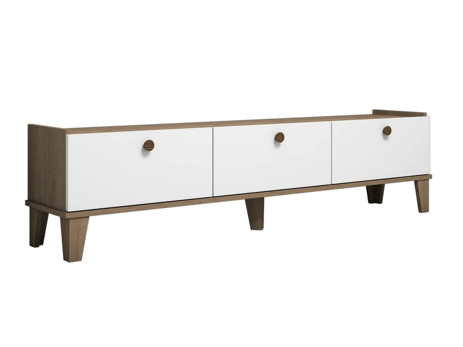 Mueble TV Kailua 2029 (Roble + Blanco)