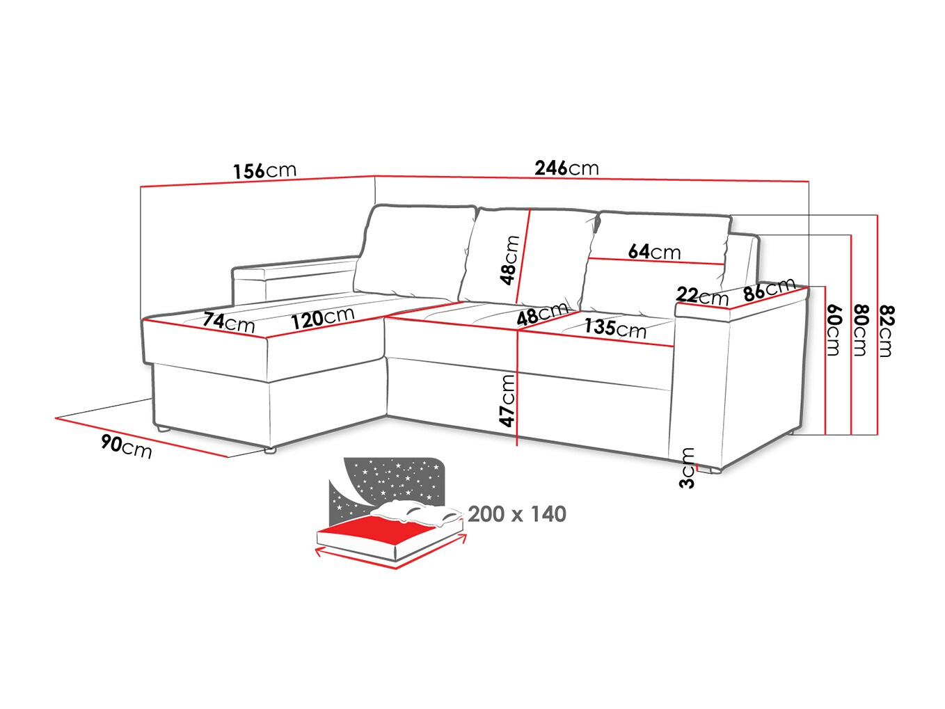 Sofá rinconero Providence 149 (Caldo 16 + Caldo 14)