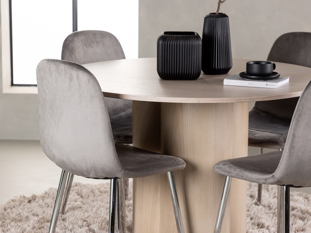 Conjunto de mesas y sillas para comedor Dallas 4354 (Luminoso madera)