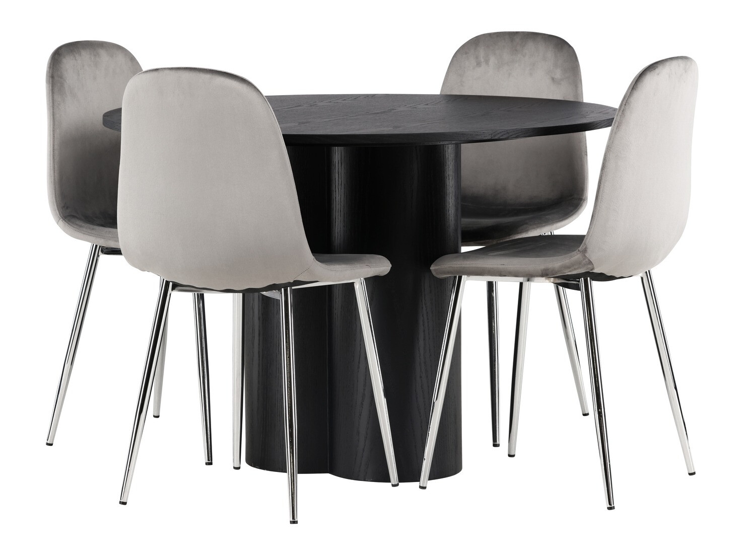 Conjunto de mesas y sillas para comedor Dallas 4354 (Negro)