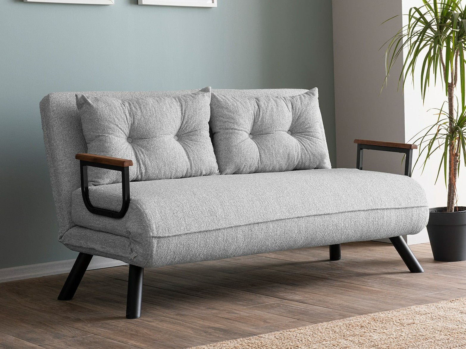 Sofá-cama Altadena 108 (Gris claro)