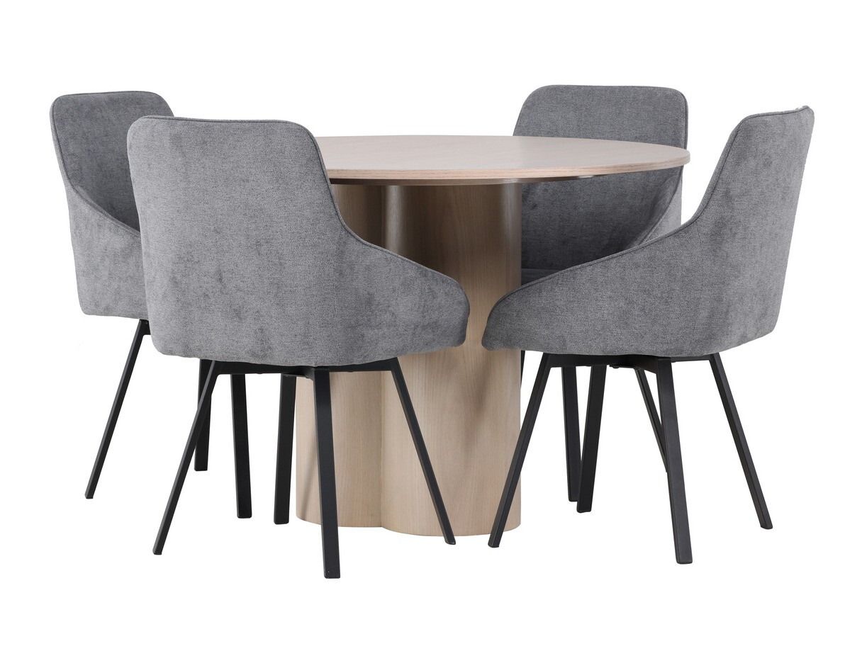 Conjunto de mesas y sillas para comedor Dallas 4357 (Luminoso madera)