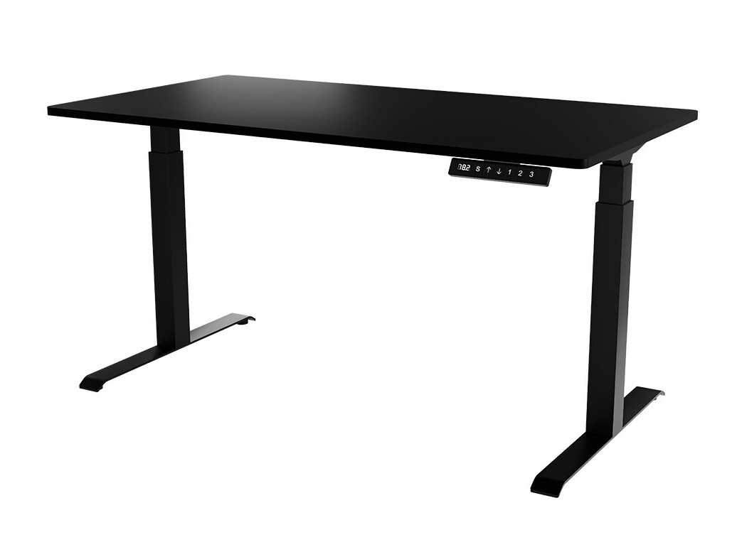 Escritorio de altura regulable Charlotte 195 (Negro)