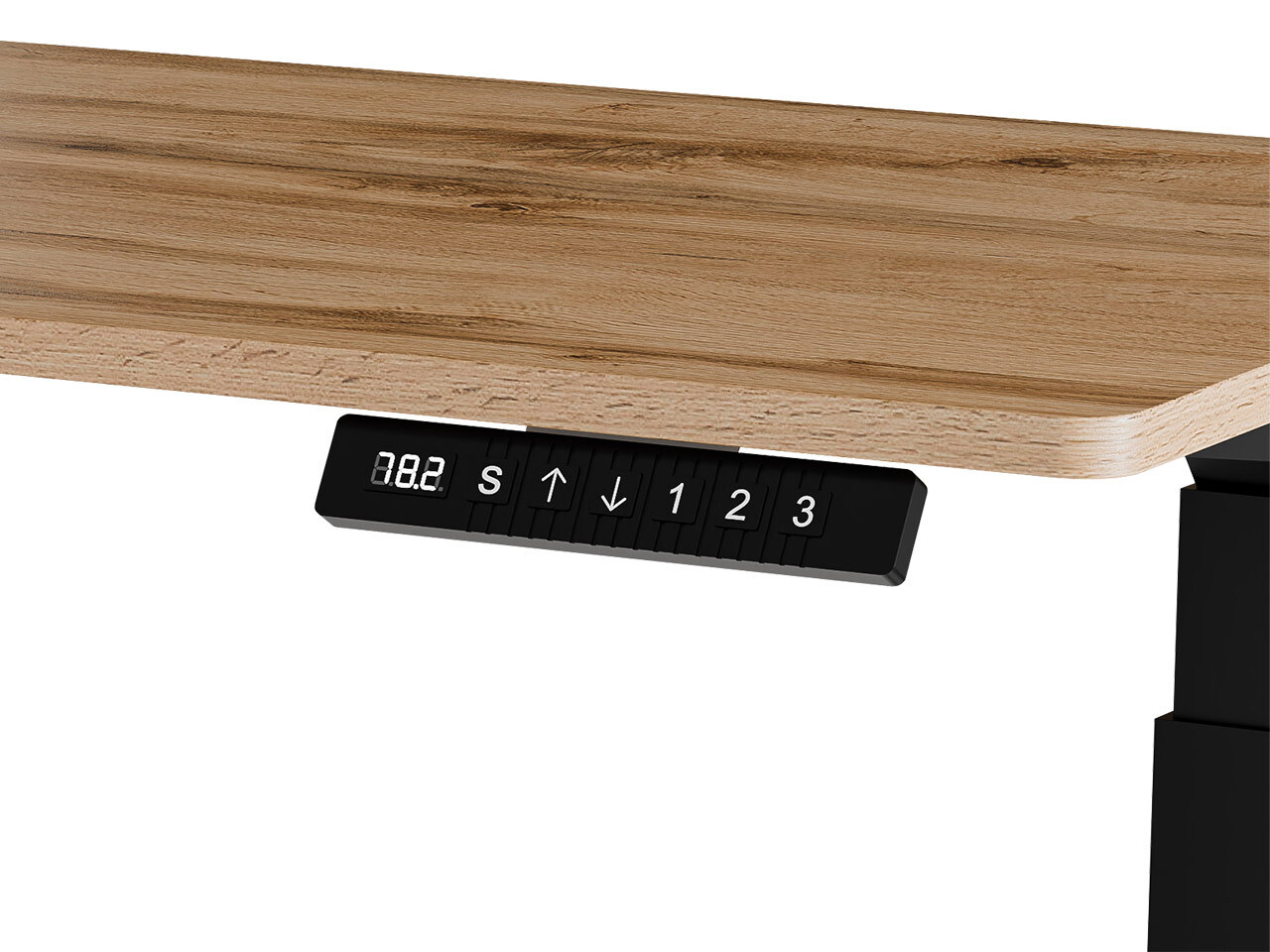 Escritorio de altura regulable Charlotte 195 (Negro)