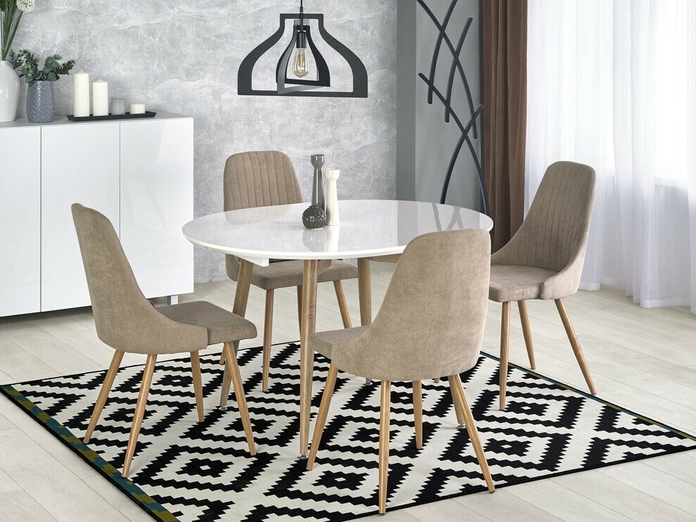 Mesa Houston 567 (Blanco + Roble sanremo)