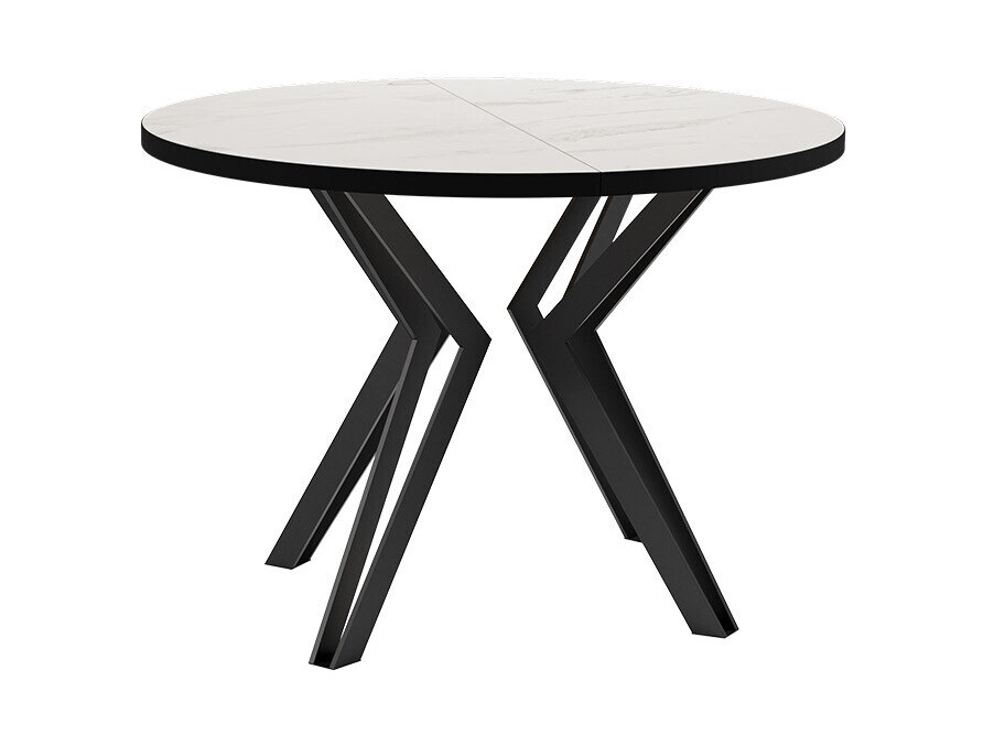 Mesa Oswego 111 (Mármol blanco + Negro)