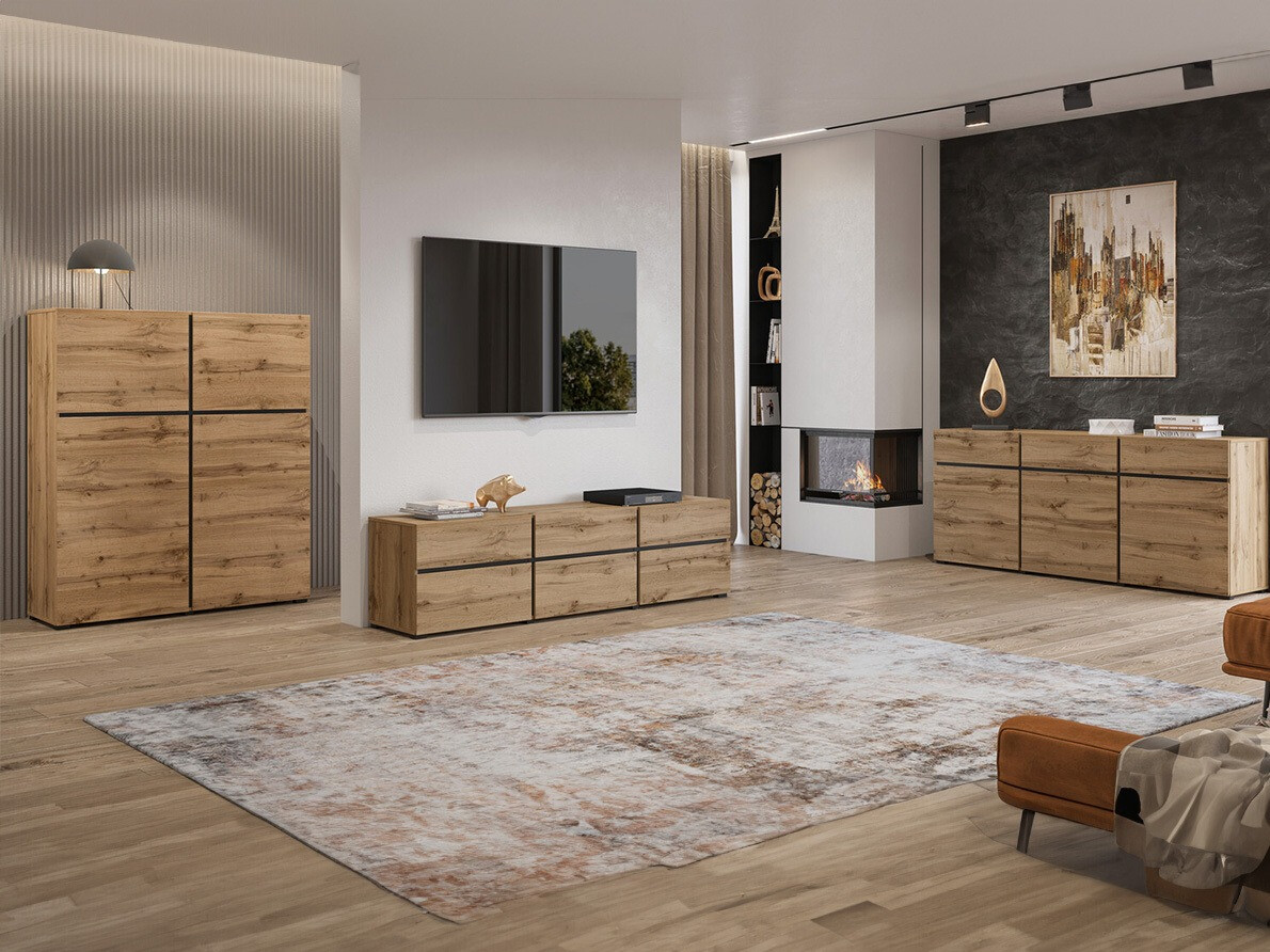 Mueble TV Alfere 102 (Roble wotan)