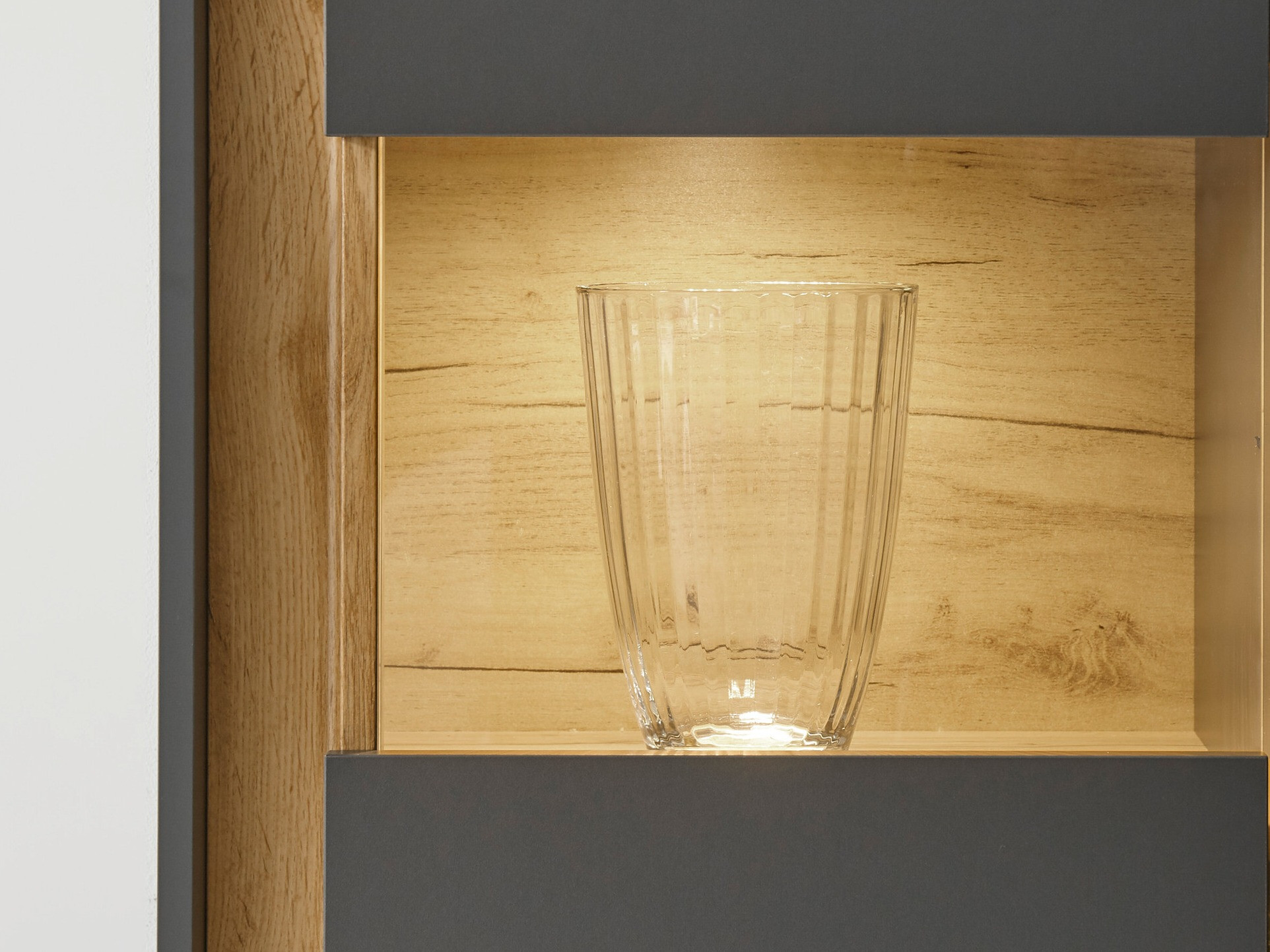 Estantería Elbsori 100 (Antracita + Roble wotan)