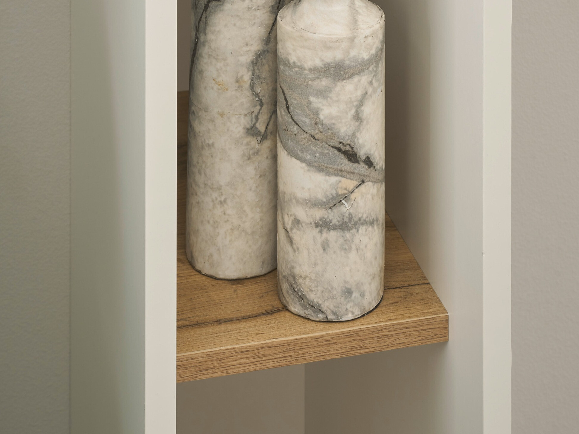 Estantería Elbsori 106 (Blanco + Roble wotan)