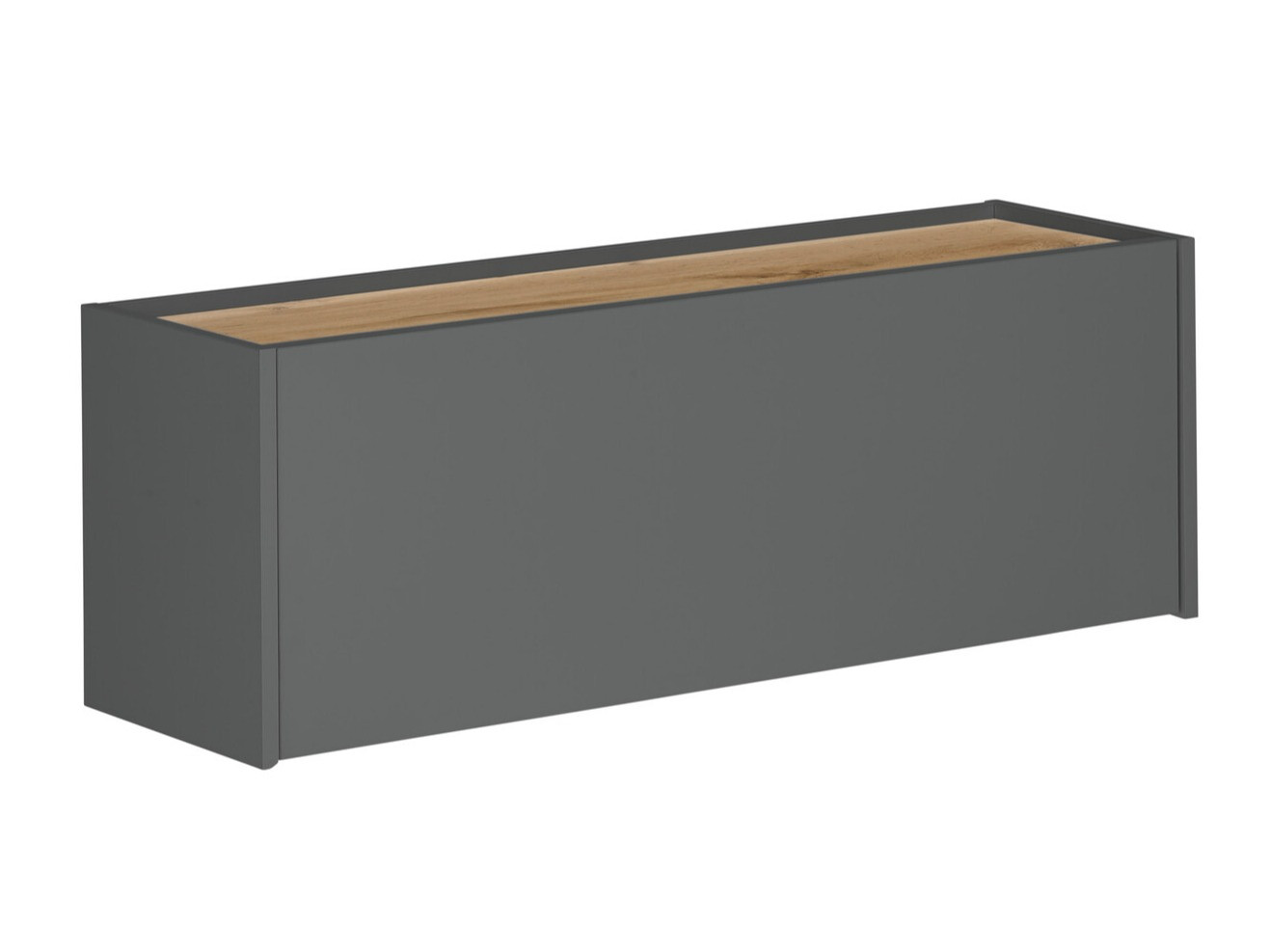 Armario de pared Elbsori 109 (Antracita + Roble wotan)