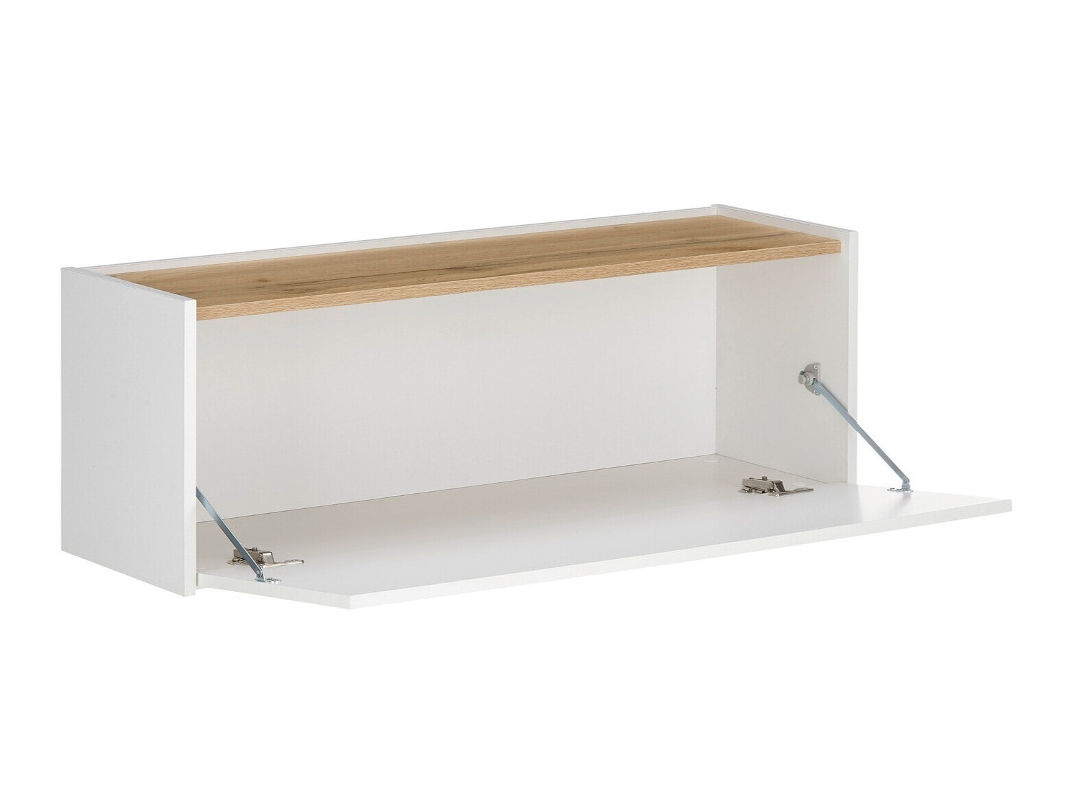 Armario de pared Elbsori 109 (Blanco + Roble wotan)