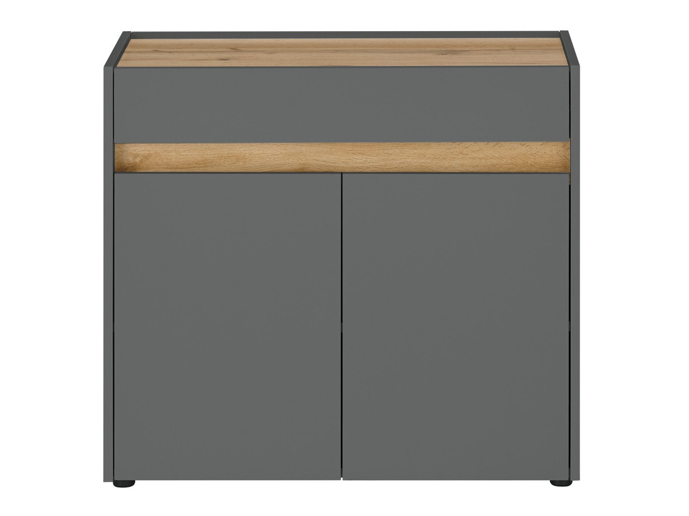 Cómoda Elbsori 110 (Antracita + Roble wotan)