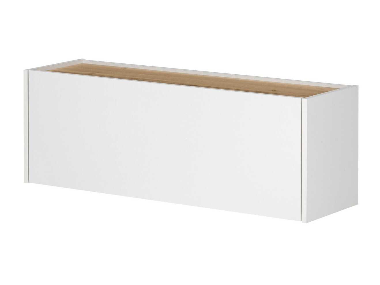 Mesa de oficina Elbsori 107 (Blanco + Roble wotan)