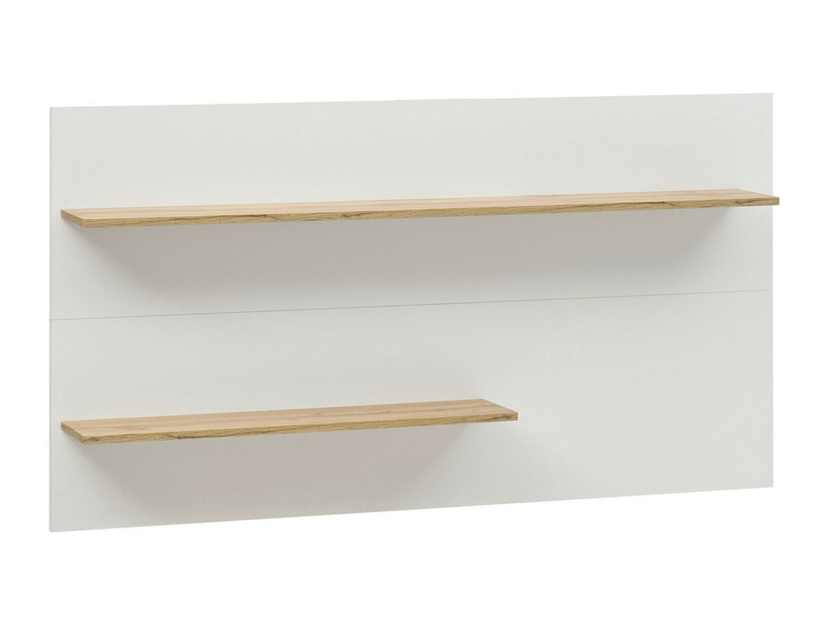 Estantería de pared Elbsori 112 (Blanco + Roble wotan)