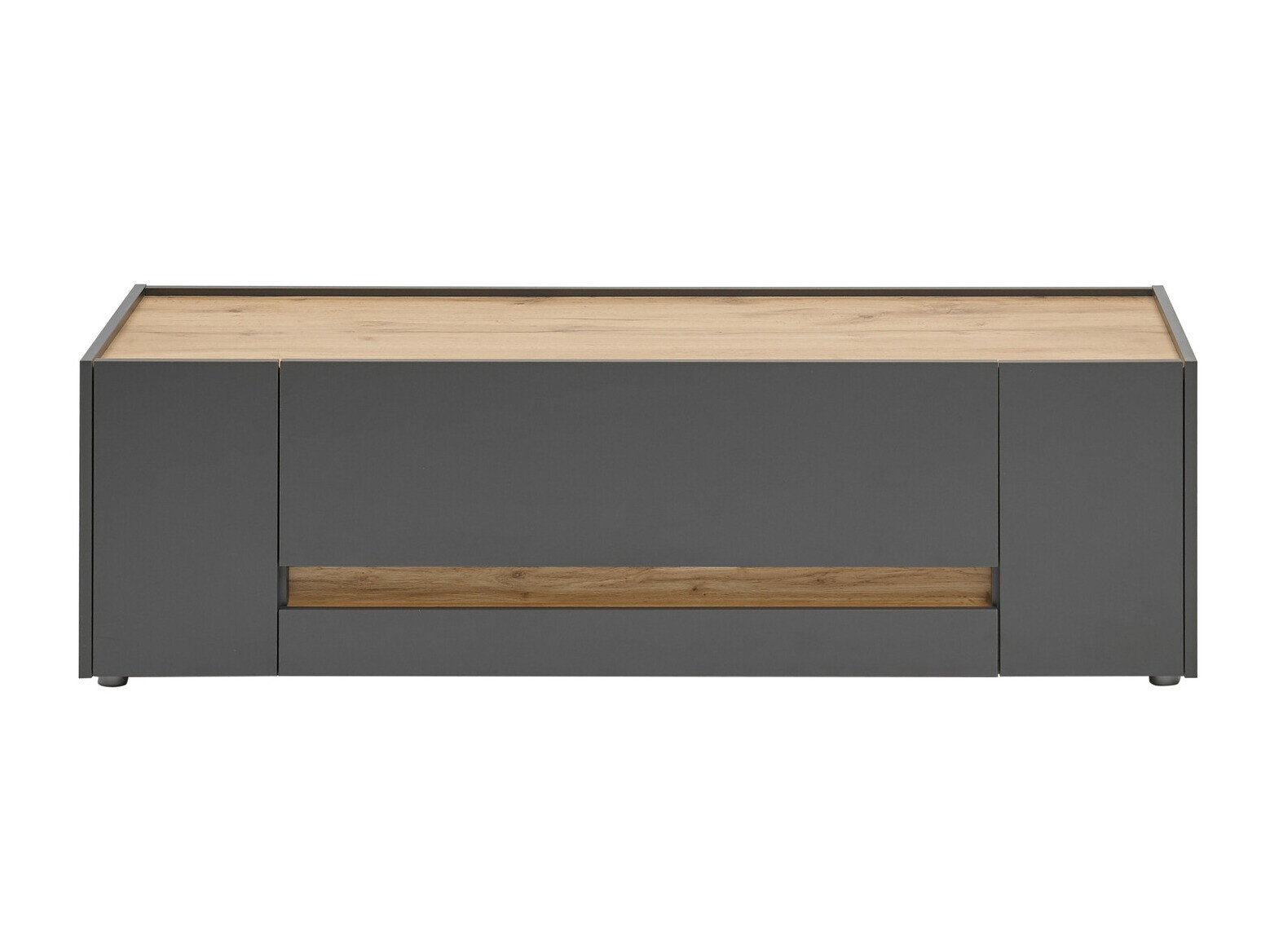 Mueble TV Elbsori 114 (Antracita + Roble wotan)