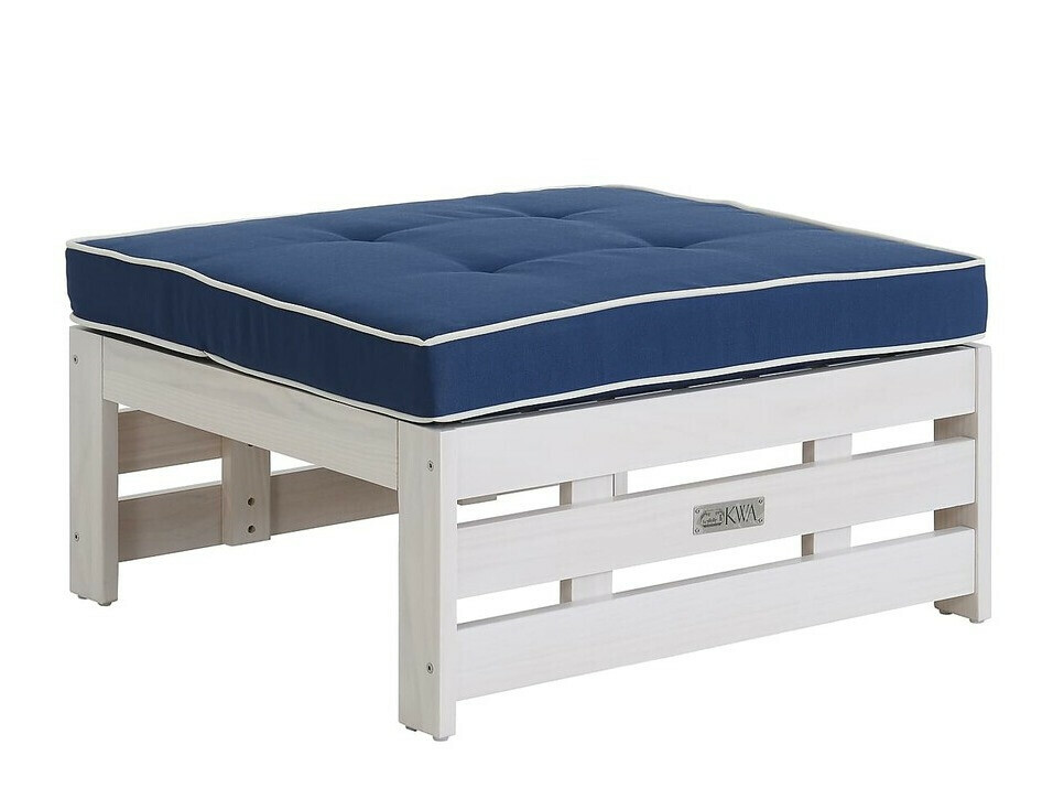 Puf de exterior Riverton 761 (Azul + Blanco)