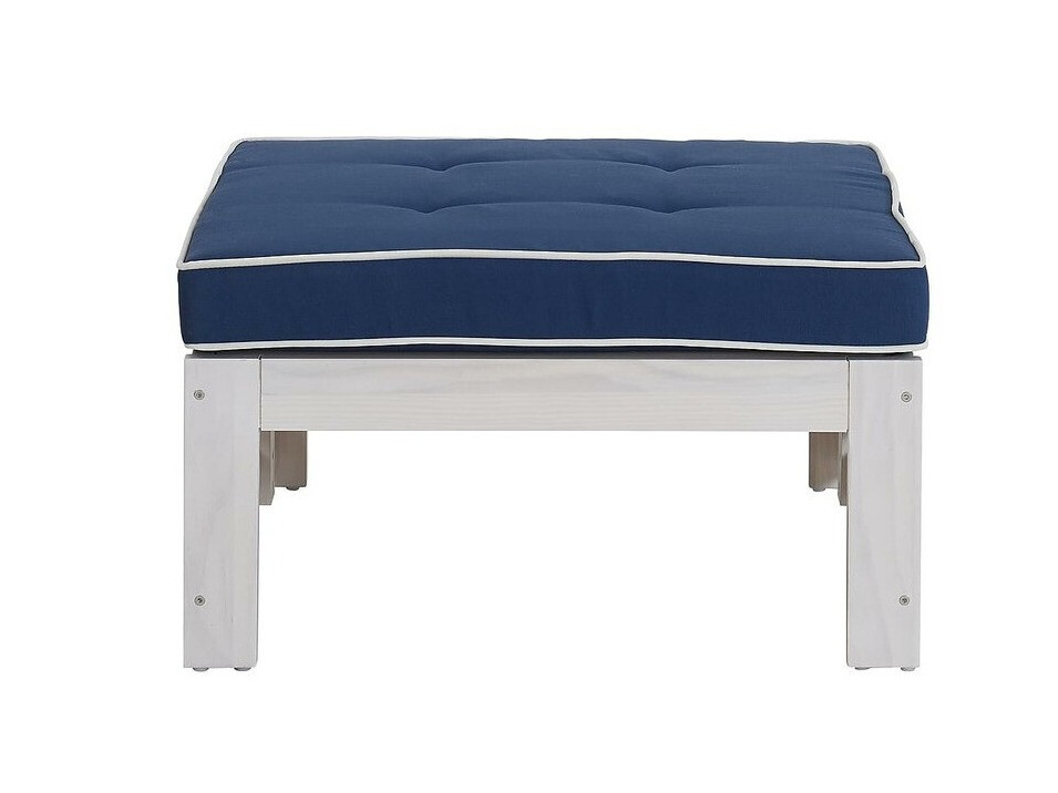 Puf de exterior Riverton 761 (Azul + Blanco)