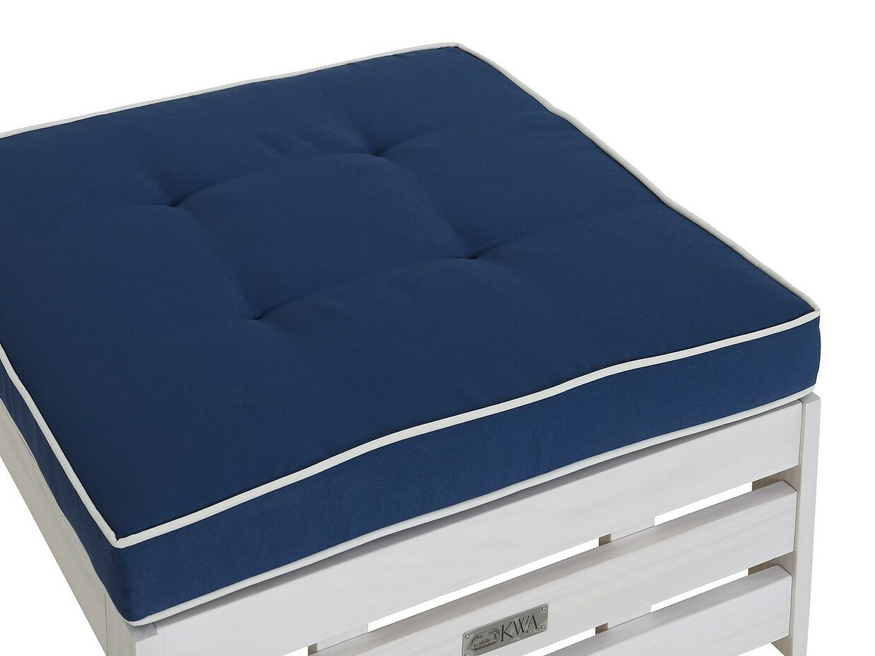 Puf de exterior Riverton 761 (Azul + Blanco)