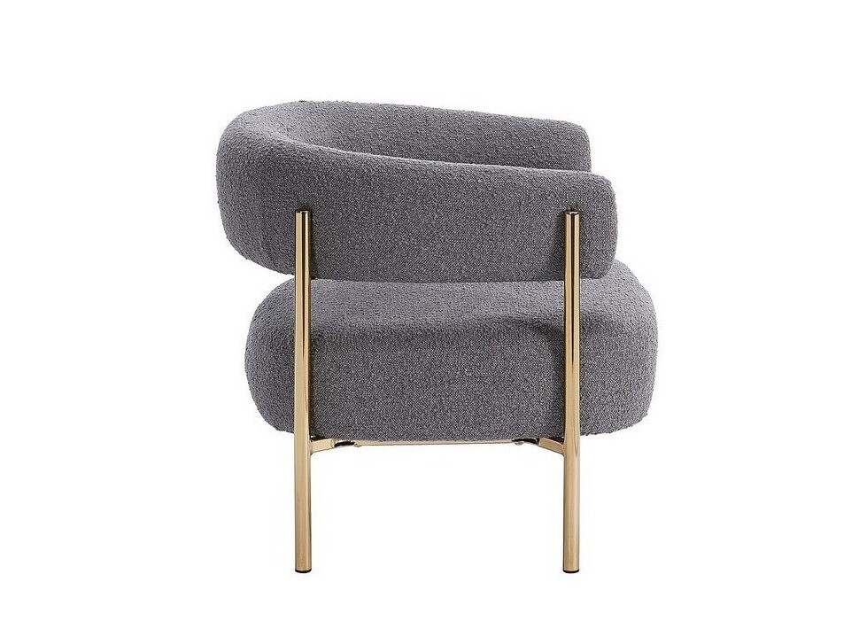 Sillón Riverton 668 (Gris + Dorado)