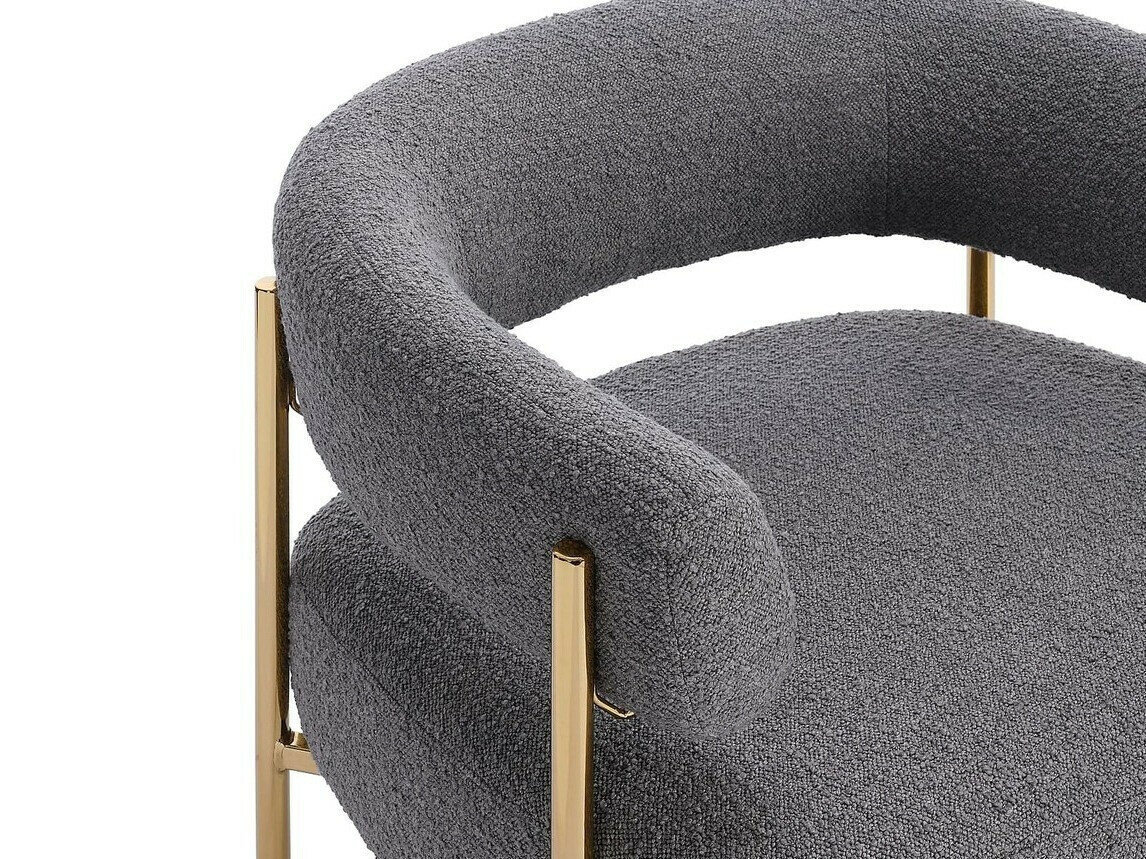Sillón Riverton 668 (Gris + Dorado)