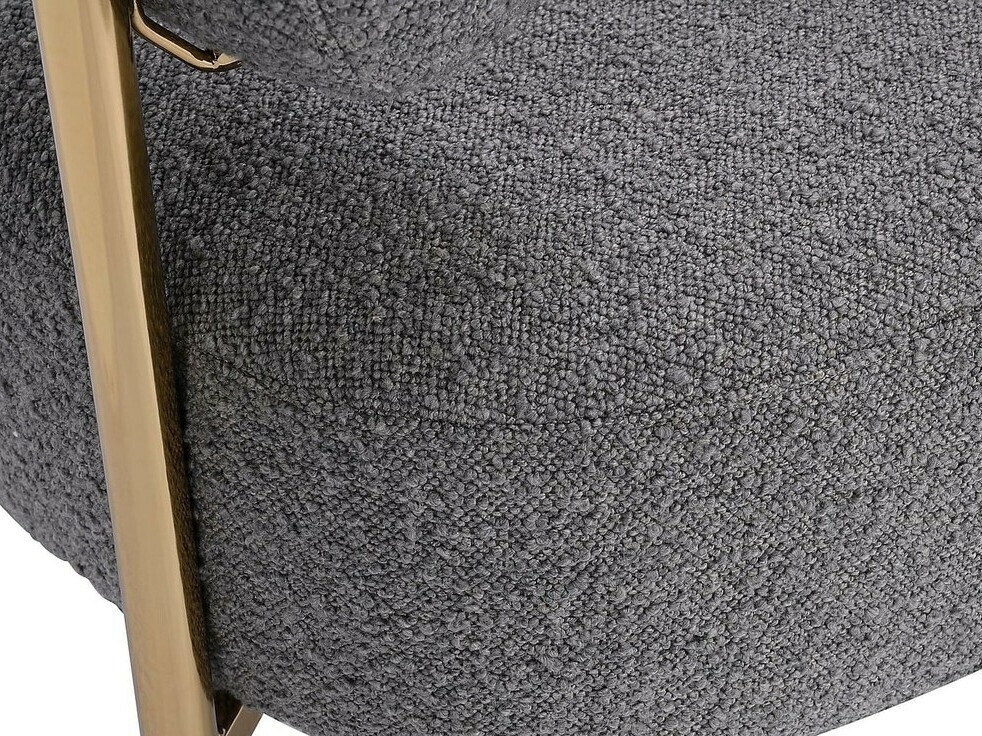 Sillón Riverton 668 (Gris + Dorado)