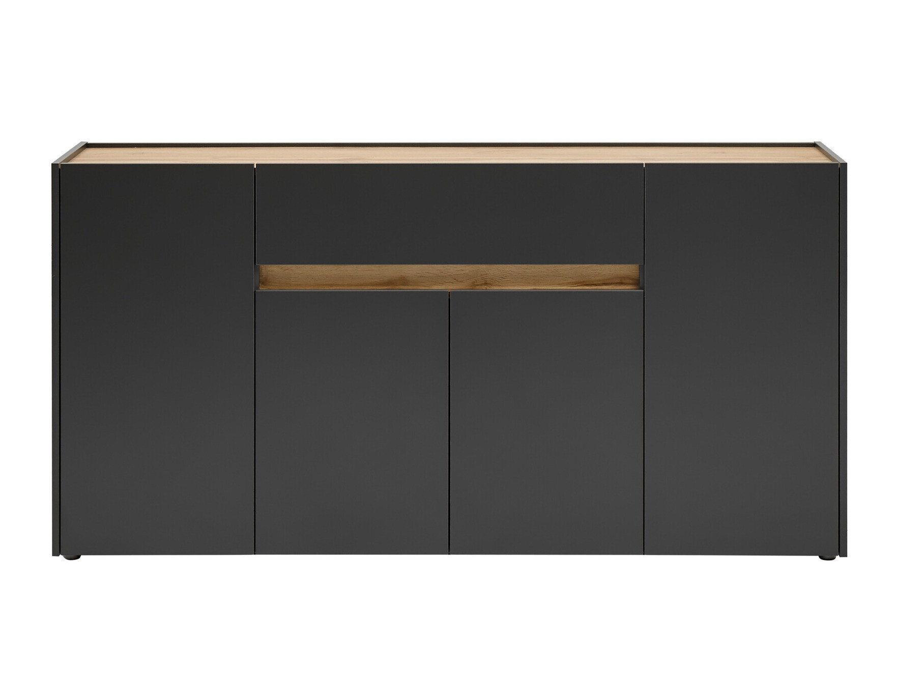 Cómoda Elbsori 117 (Antracita + Roble wotan)