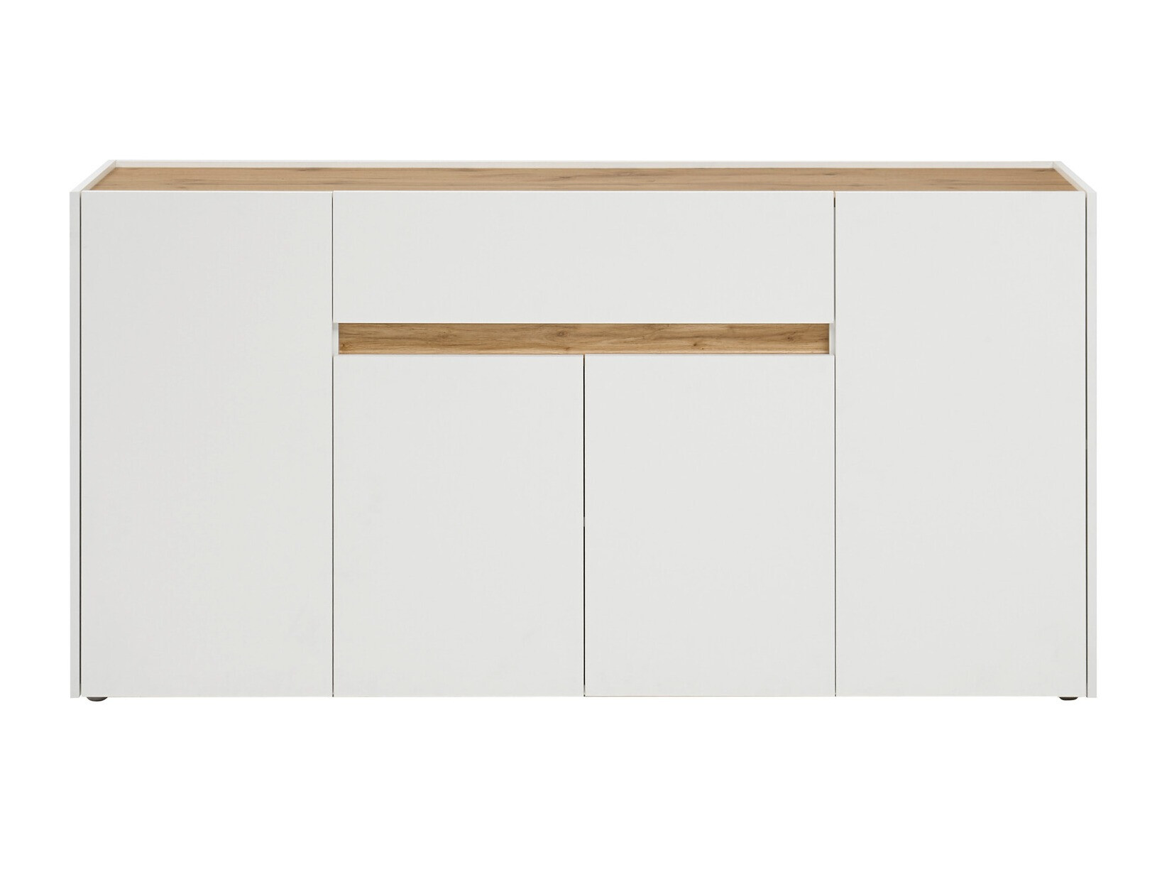 Cómoda Elbsori 117 (Blanco + Roble wotan)