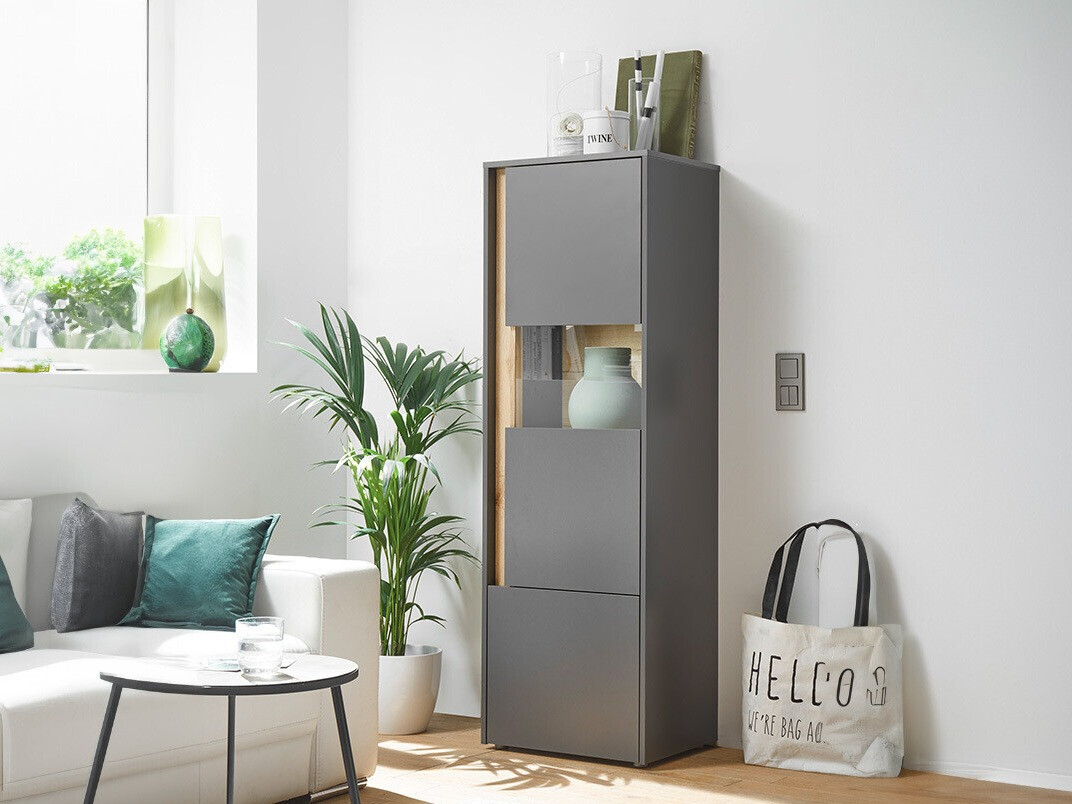 Estantería Elbsori 102 (Antracita + Roble wotan)