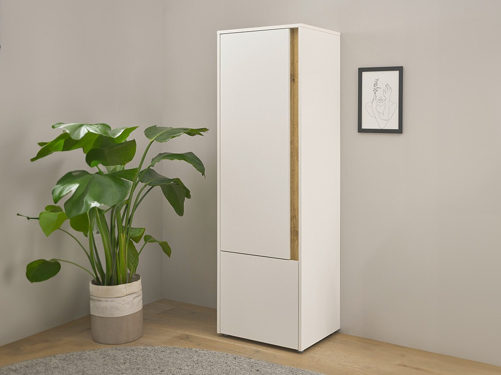 Estantería Elbsori 104 (Blanco + Roble wotan)