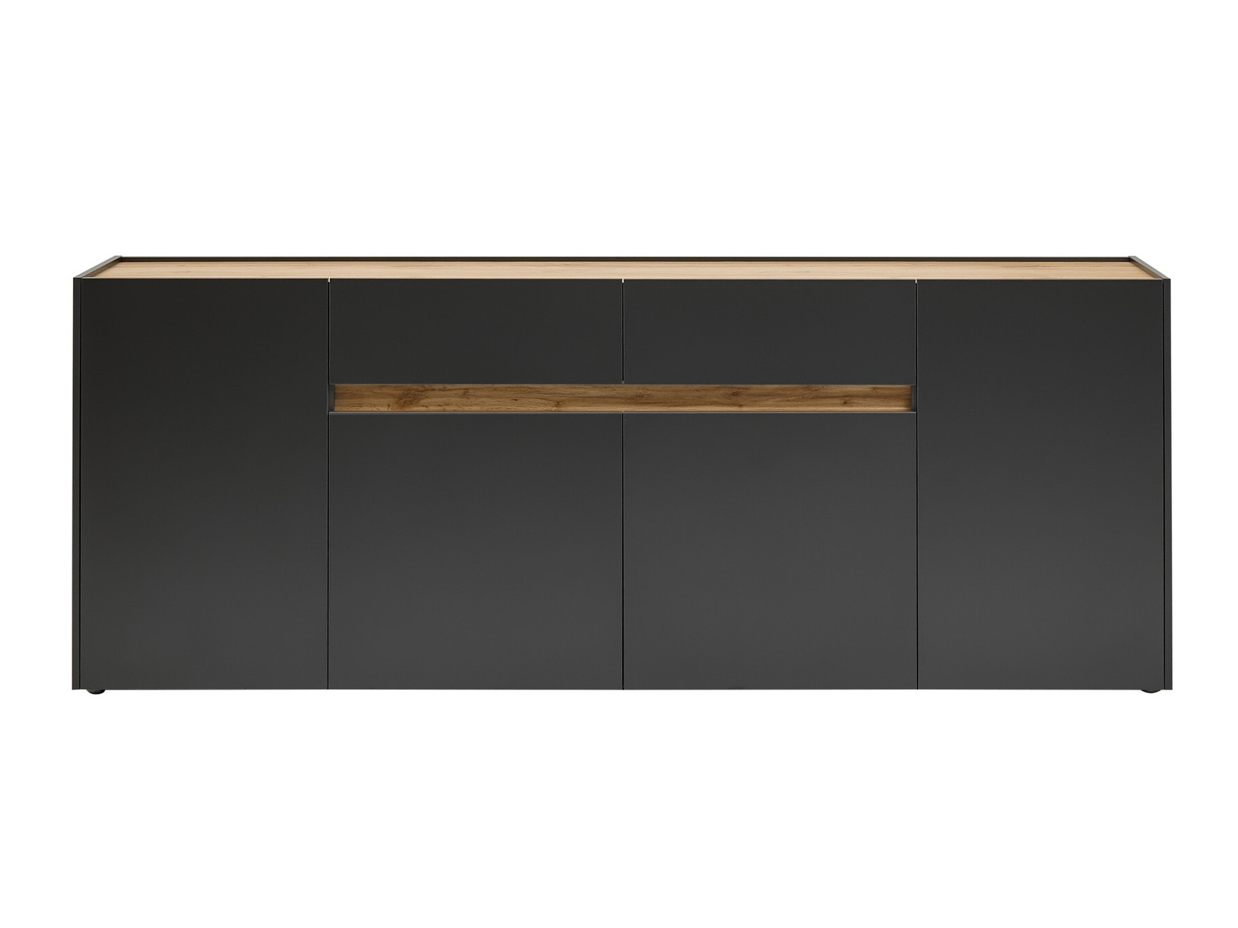 Cómoda Elbsori 118 (Antracita + Roble wotan)