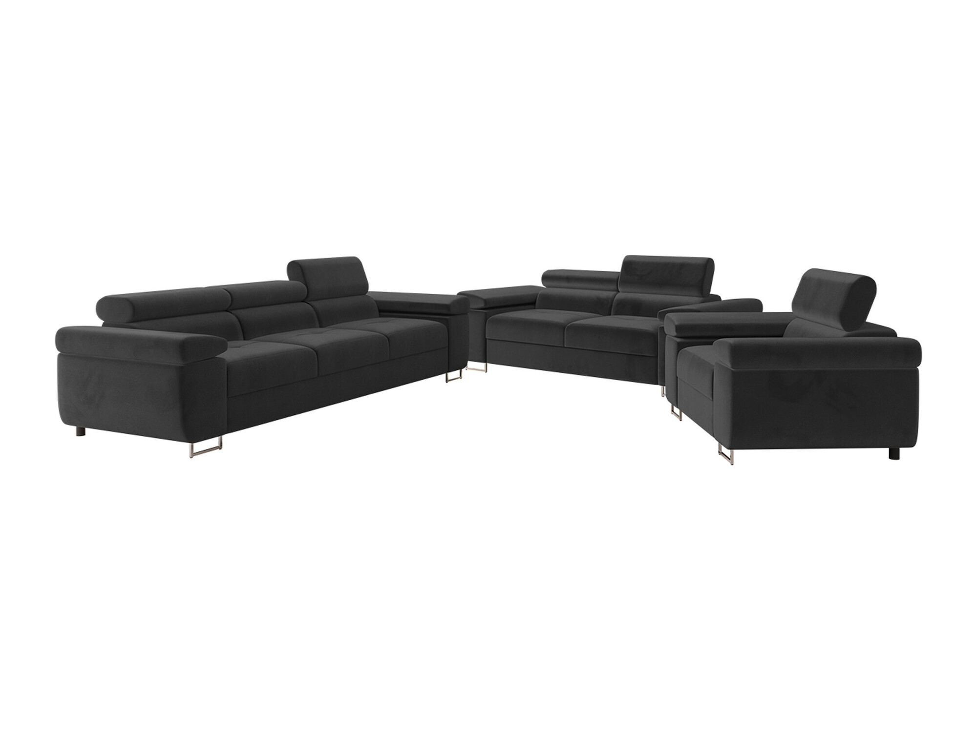 Conjunto de muebles tapizado Comfivo Eliferu 107 (Manila 18)