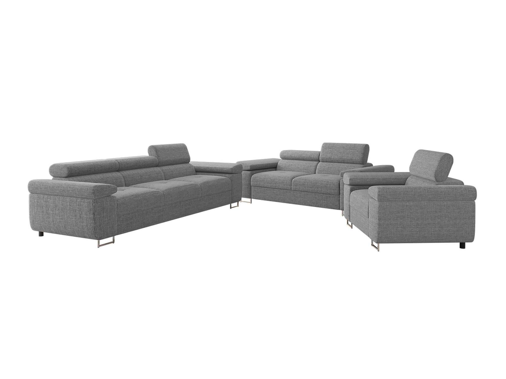 Conjunto de muebles tapizado Comfivo Vinetum (Lux 05)