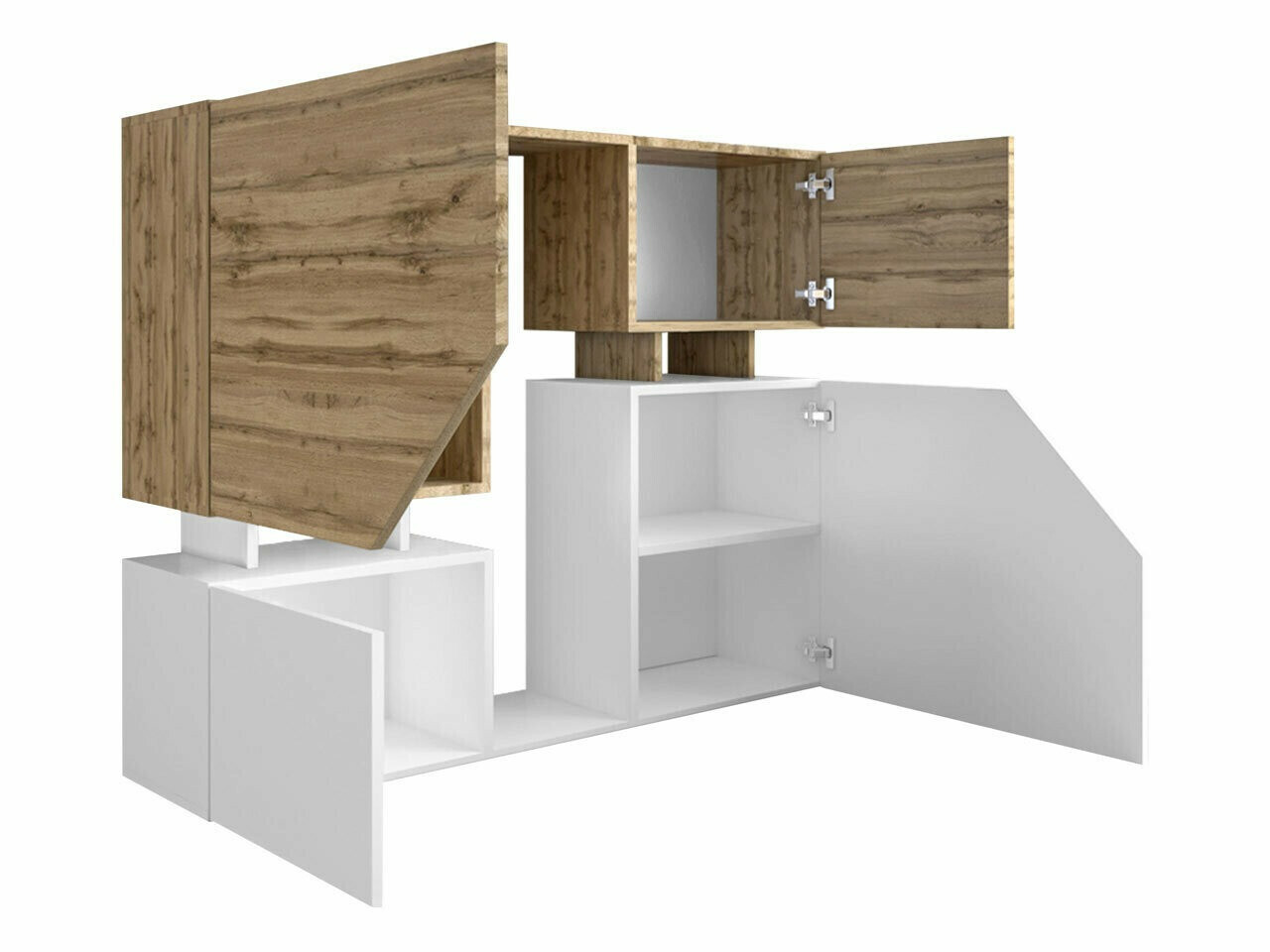 Aparador Comfivo Daldune (Roble wotan + Antracita)