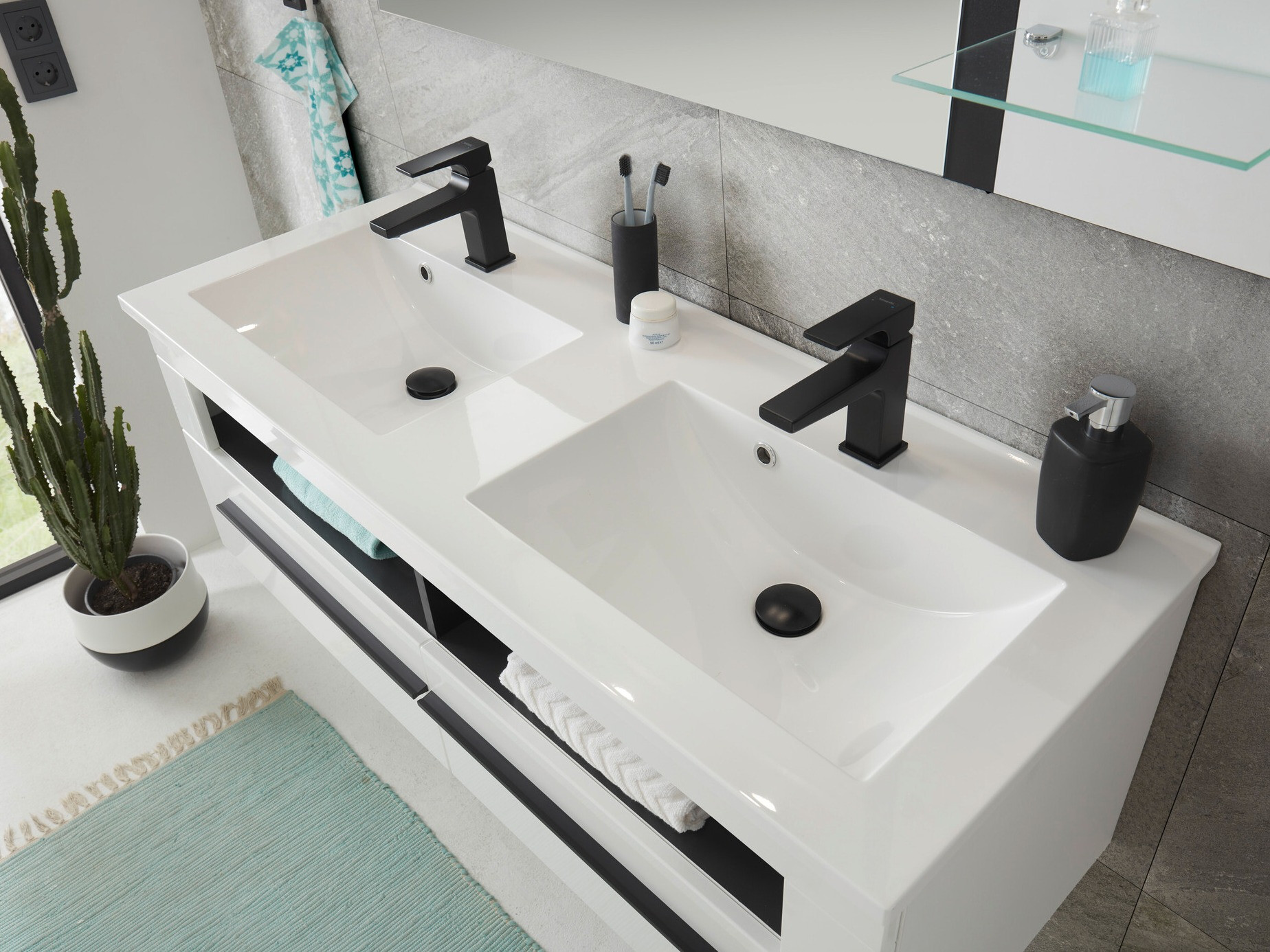 Armario de baño colgante para lavabo Torbelu 100