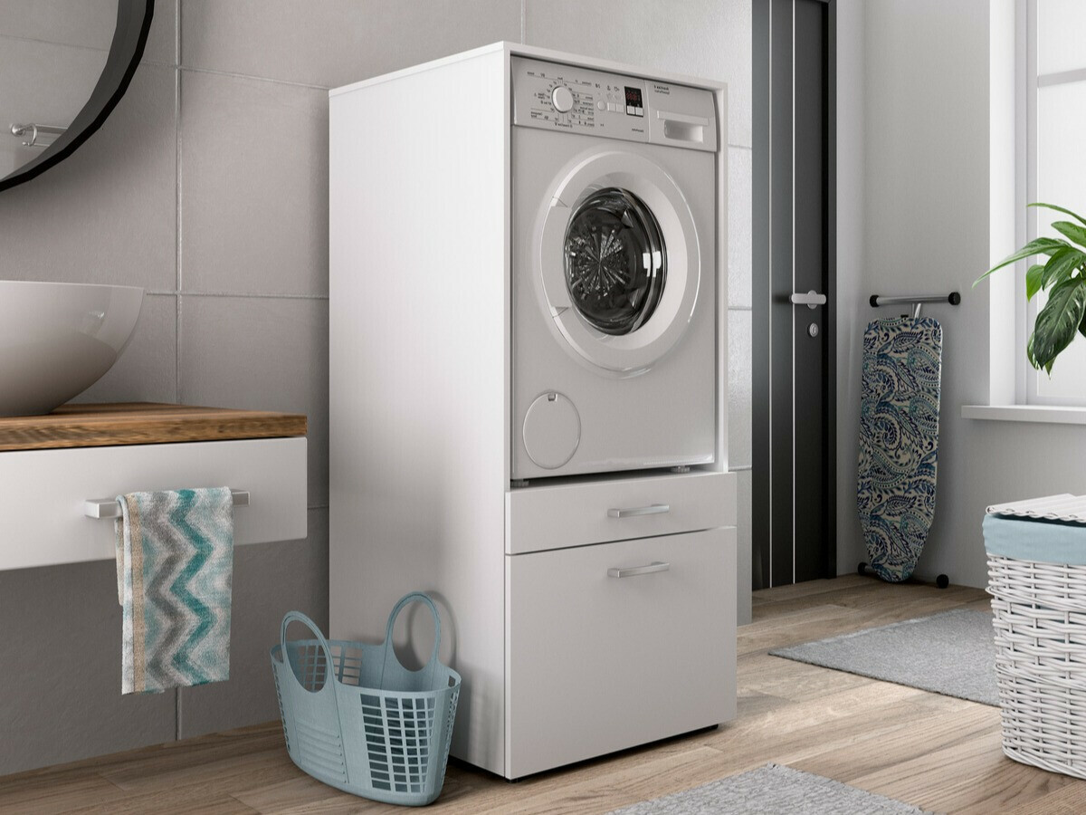 Estantería para baño Novdele 102 (Blanco)