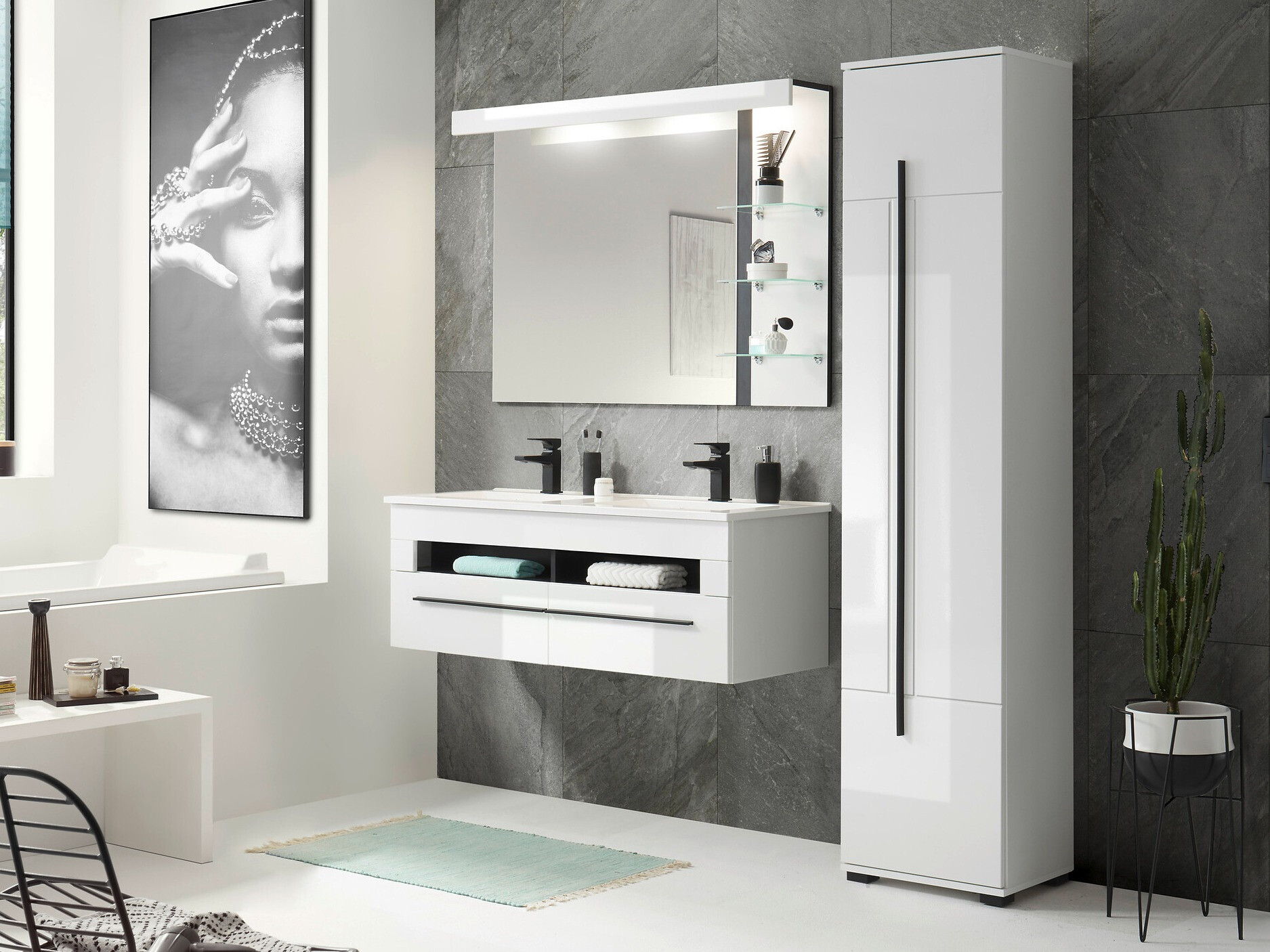 Armario de pie para baño Torbelu 106