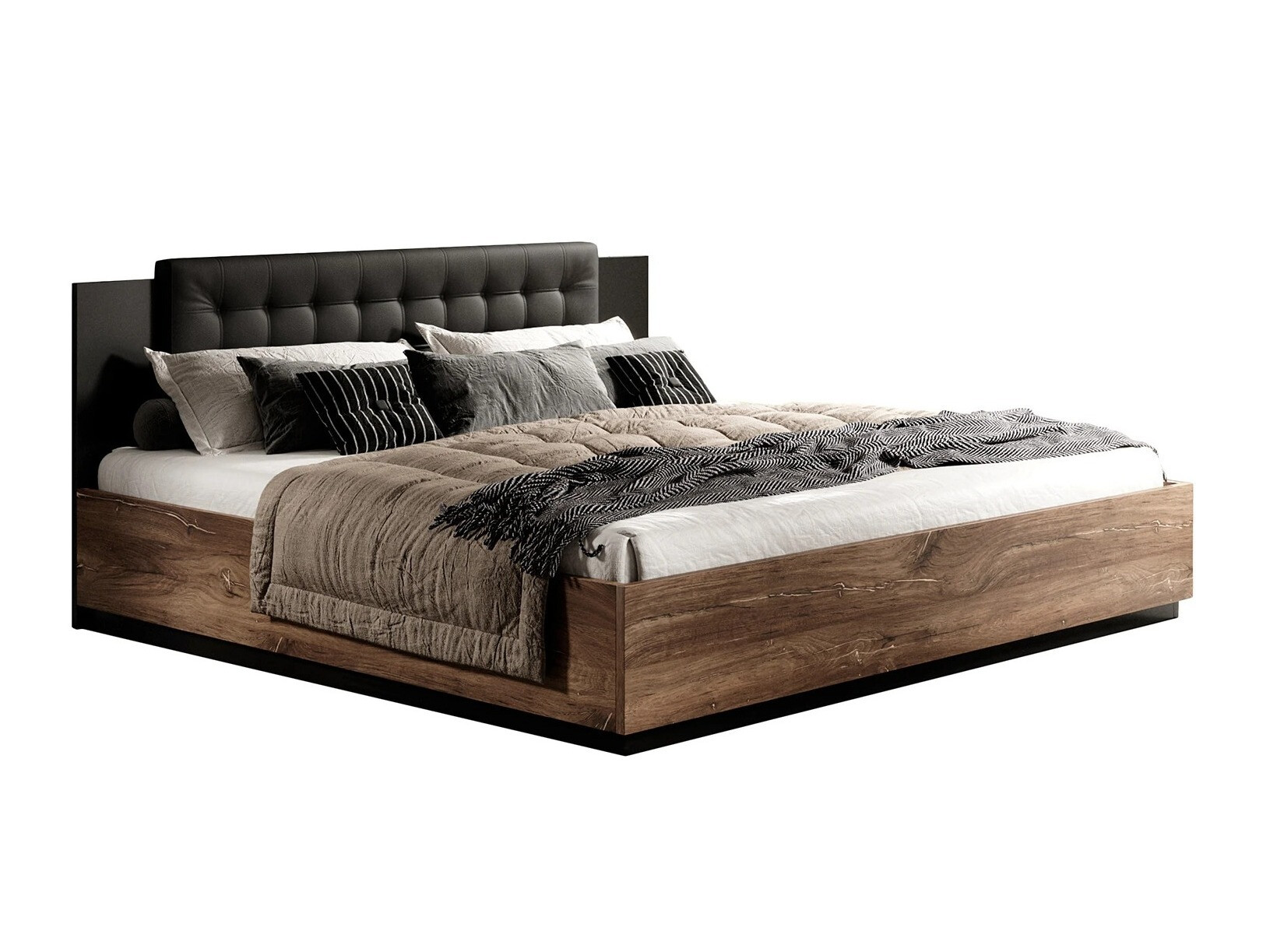 Cama Felelie 112 (Tamus Flagstaf roble + Cobre)