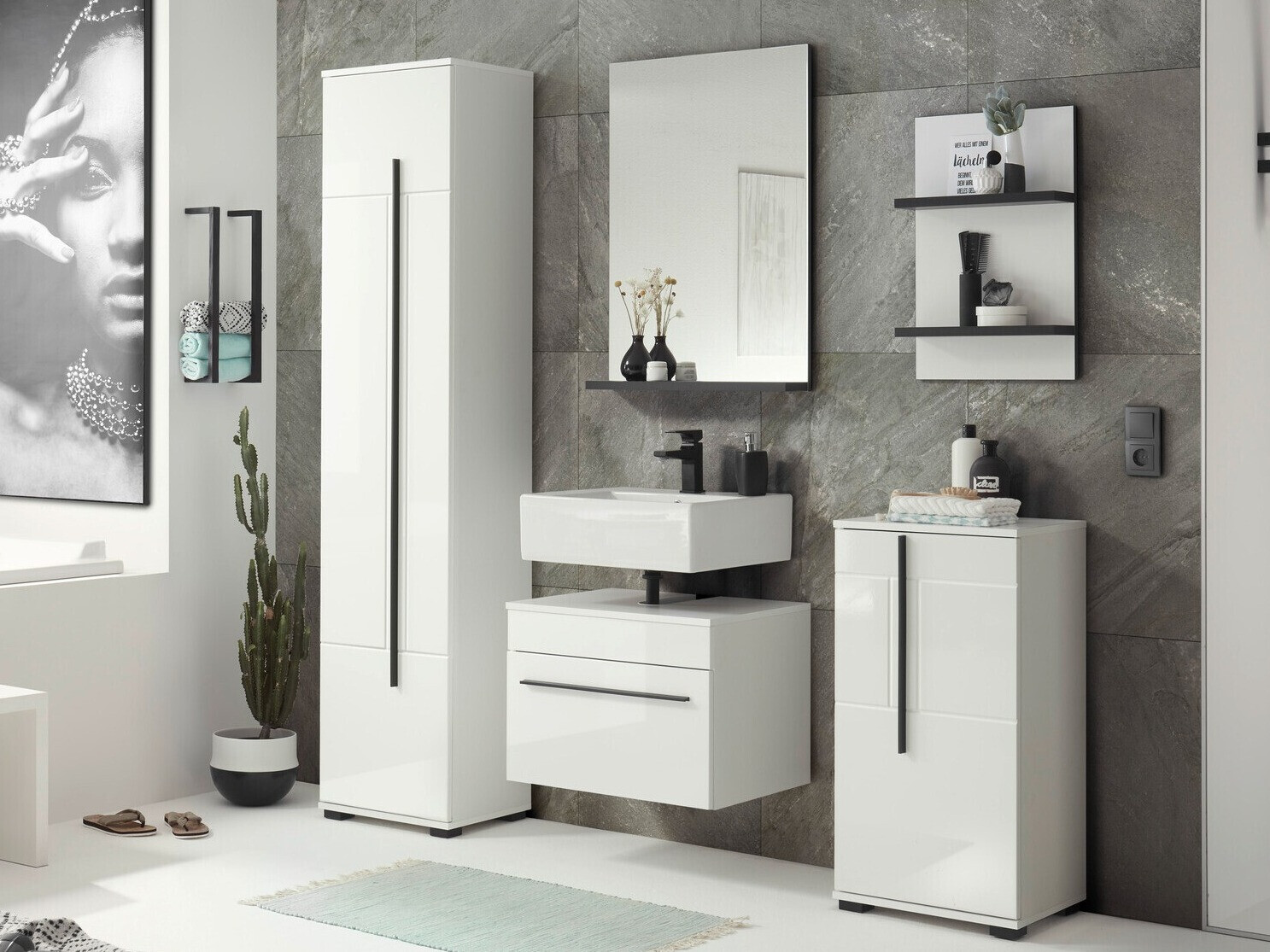 Conjunto de mueble de baño Torbelu 113