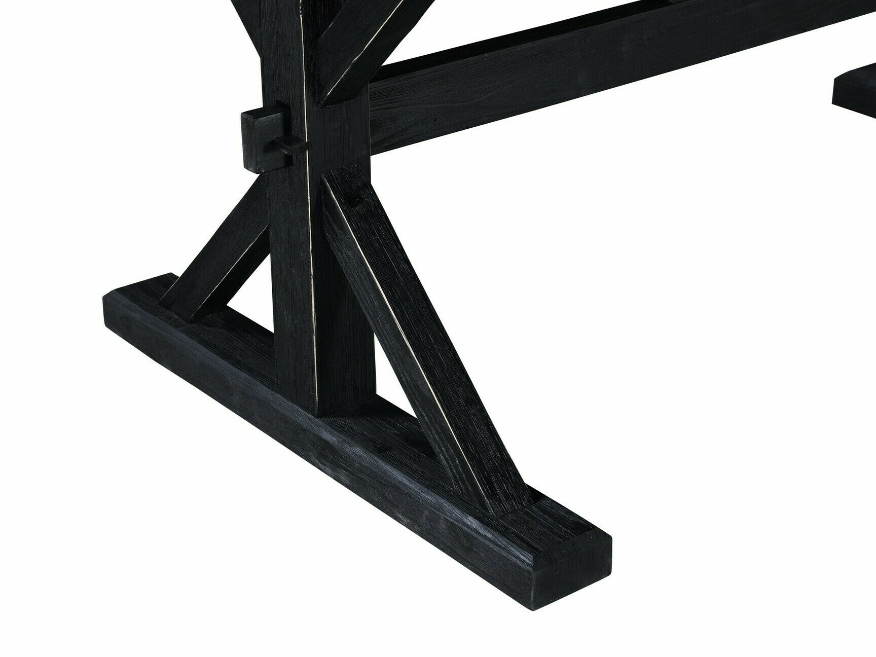 Mesa Riverton 770 (Madera oscura + Negro)