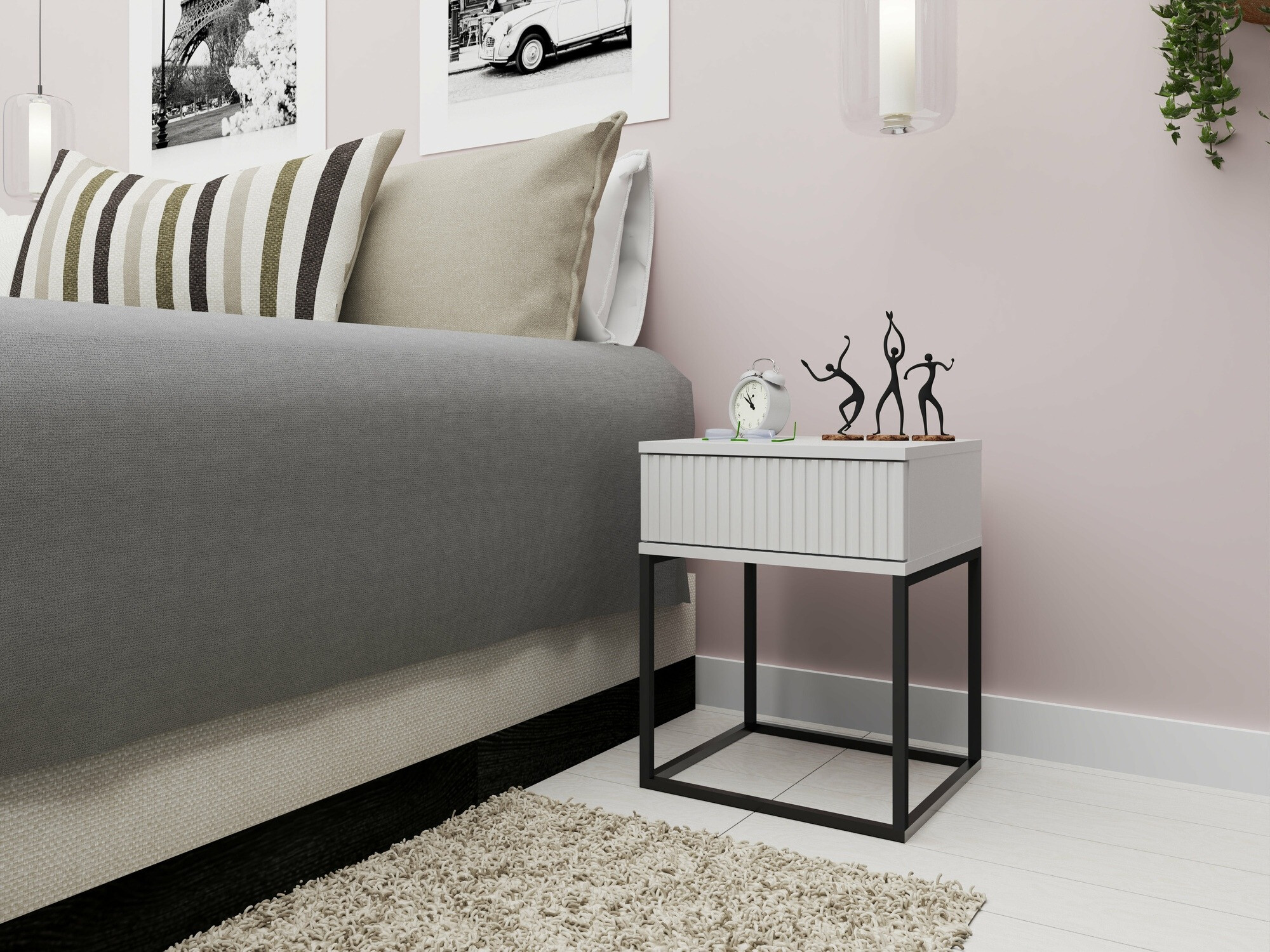 Mesilla de noche Bristol 189 (Blanco)