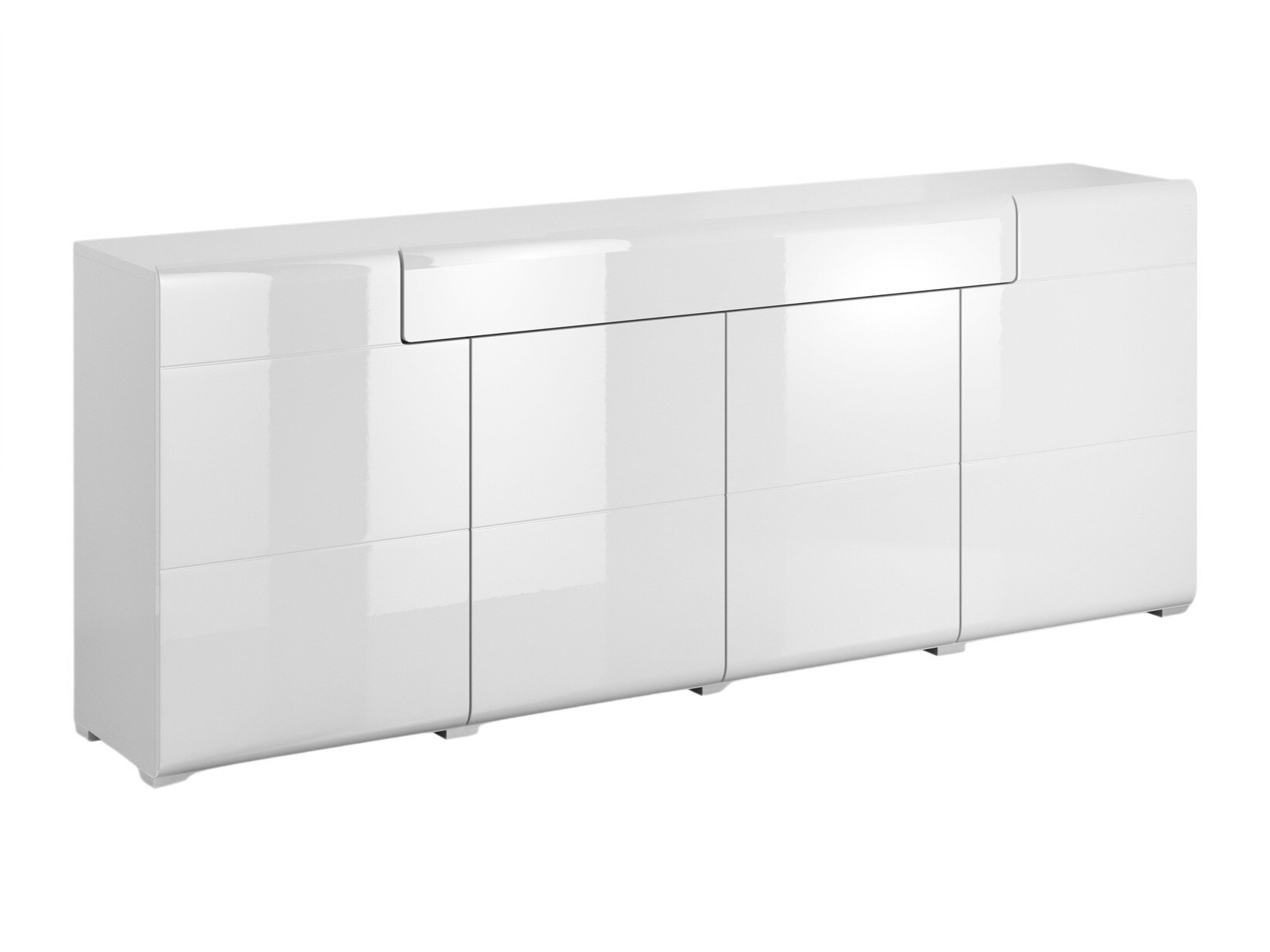 Cómoda Torsone 102 (Blanco + Blanco brillante)