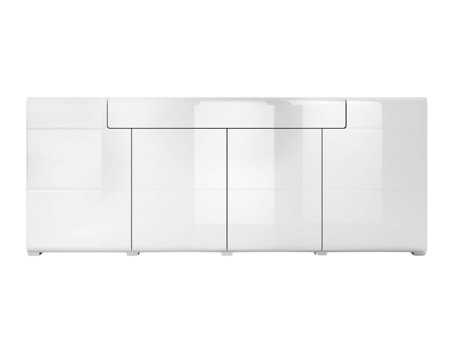 Cómoda Torsone 102 (Blanco + Blanco brillante)