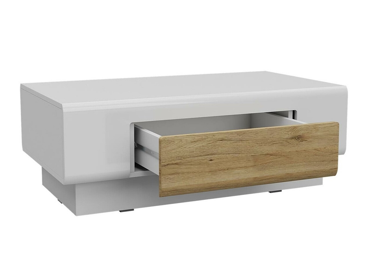 Mesa de centro Torsone 111 (Antracita + Gloss antracita + Roble nieto)