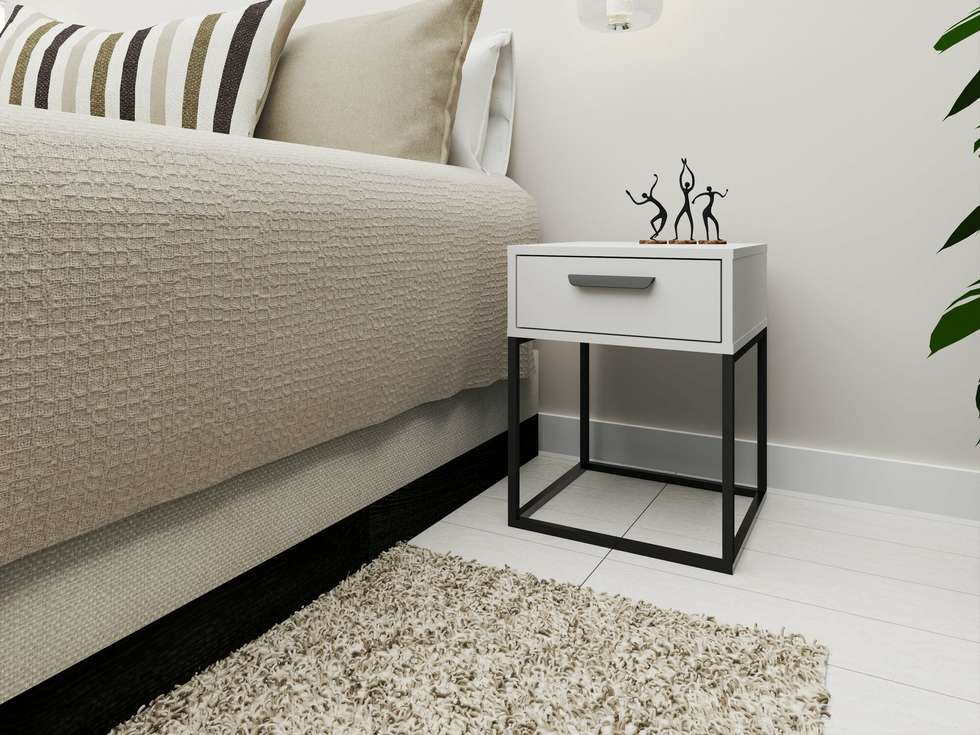 Mesilla de noche Bristol 191 (Blanco)