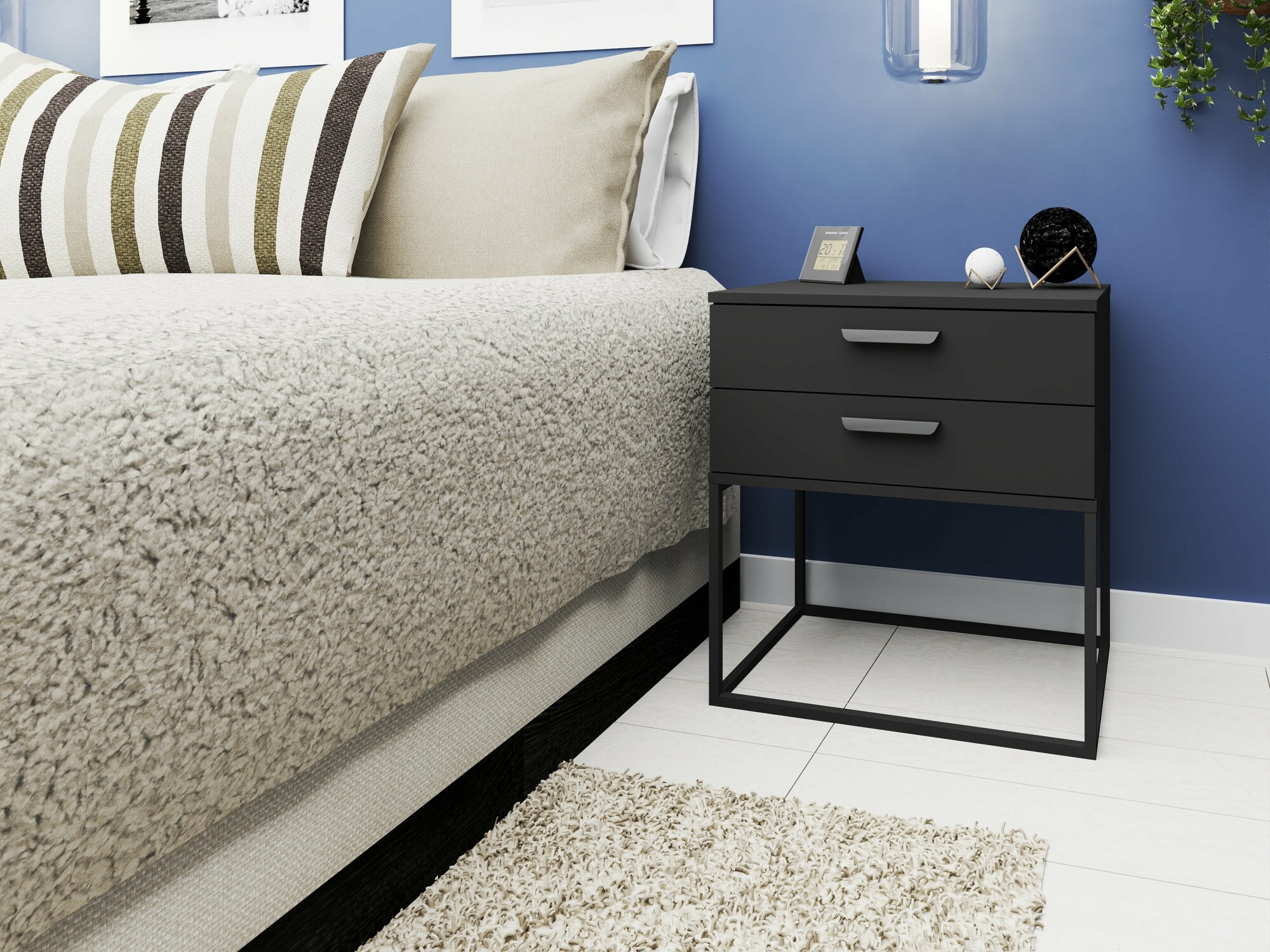 Mesilla de noche Bristol 194 (Antracita)