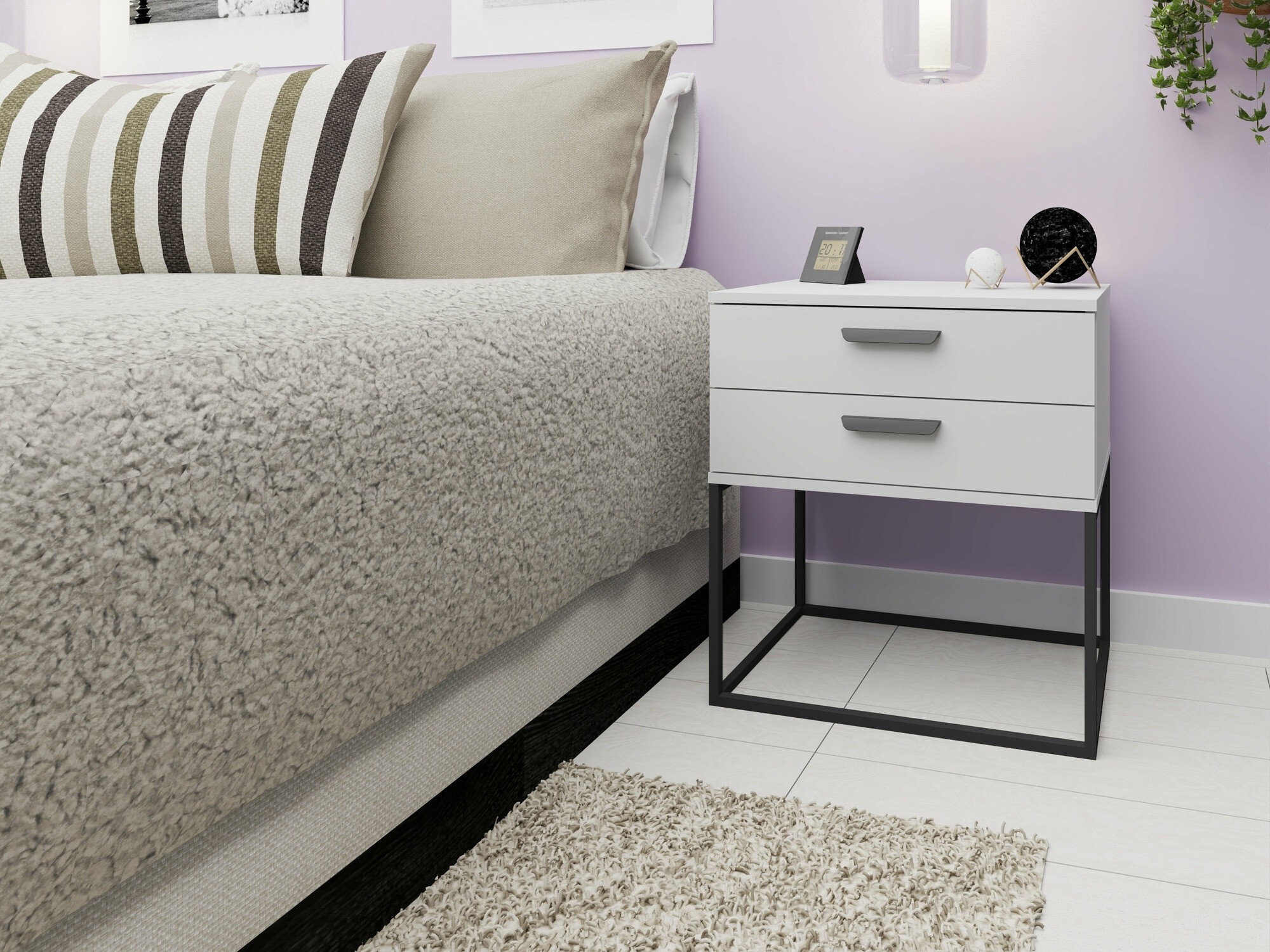 Mesilla de noche Bristol 194 (Blanco)