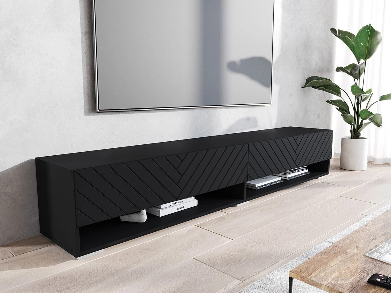 Mueble TV Sarasota 119 (Negro + Grafito)