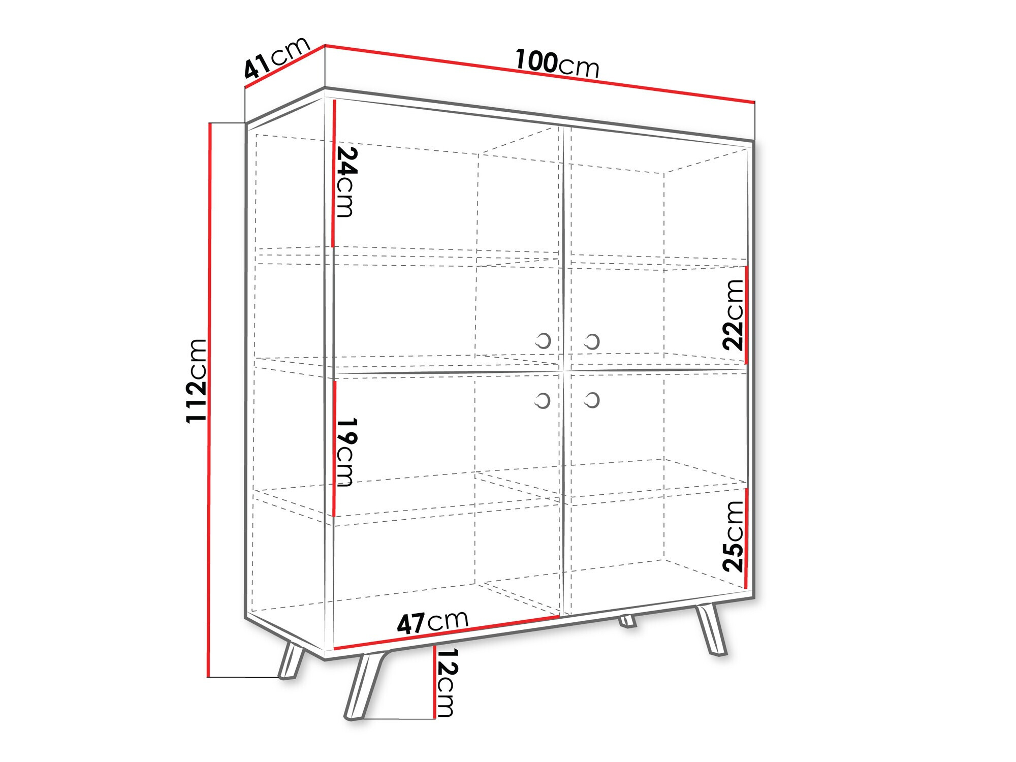Aparador Monfera 103 (Negro)